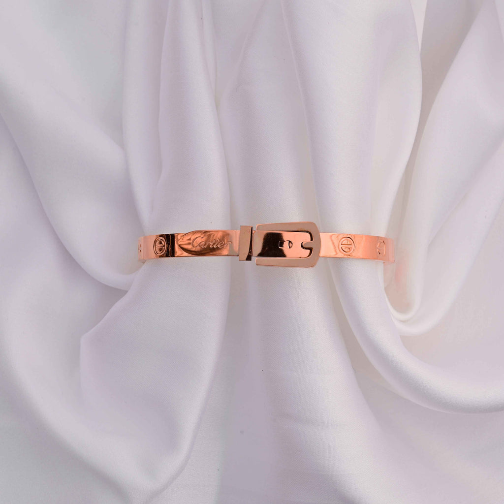 Cartier belt bangle bracelet in gold and rose gold