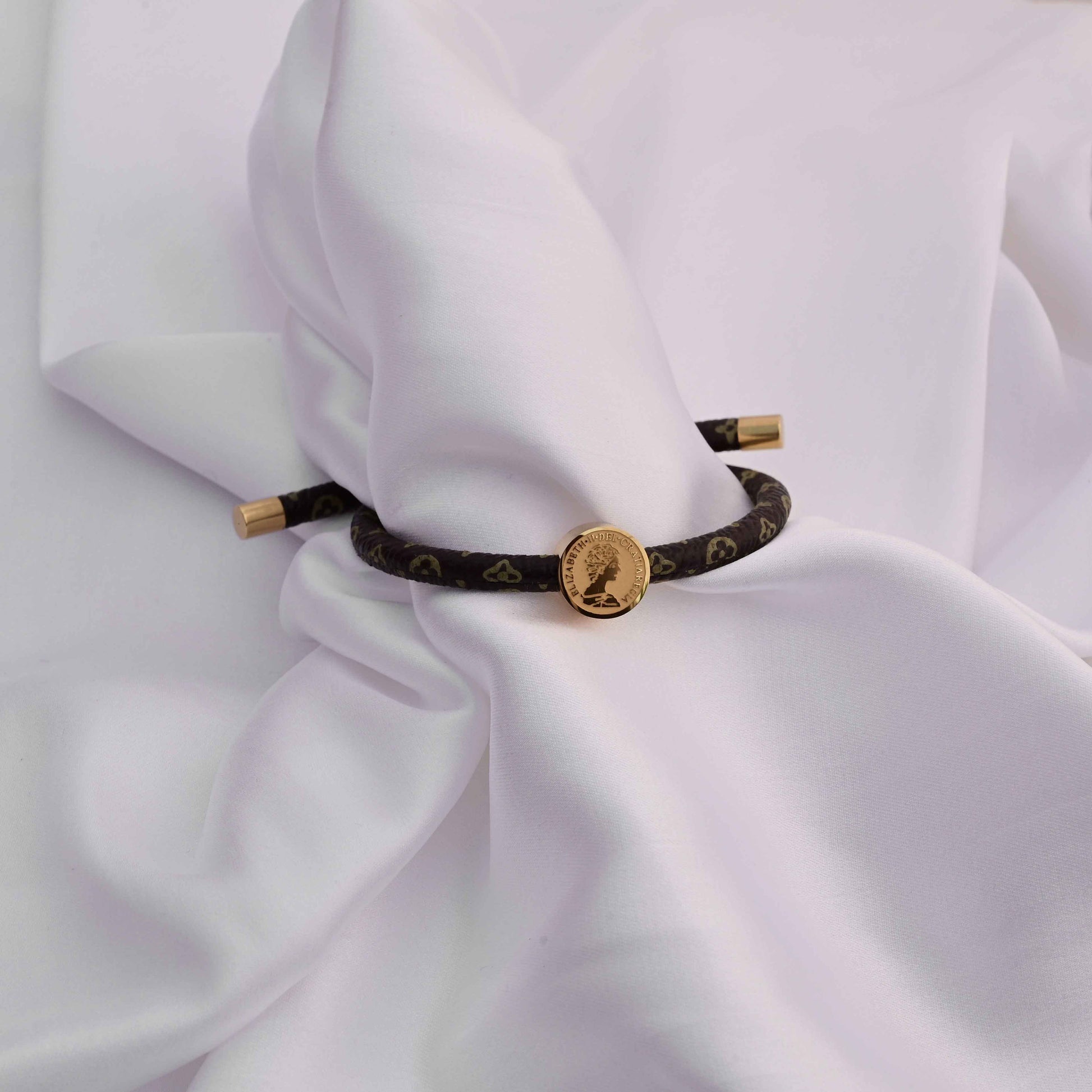 Louis Vuitton band bracelet with print