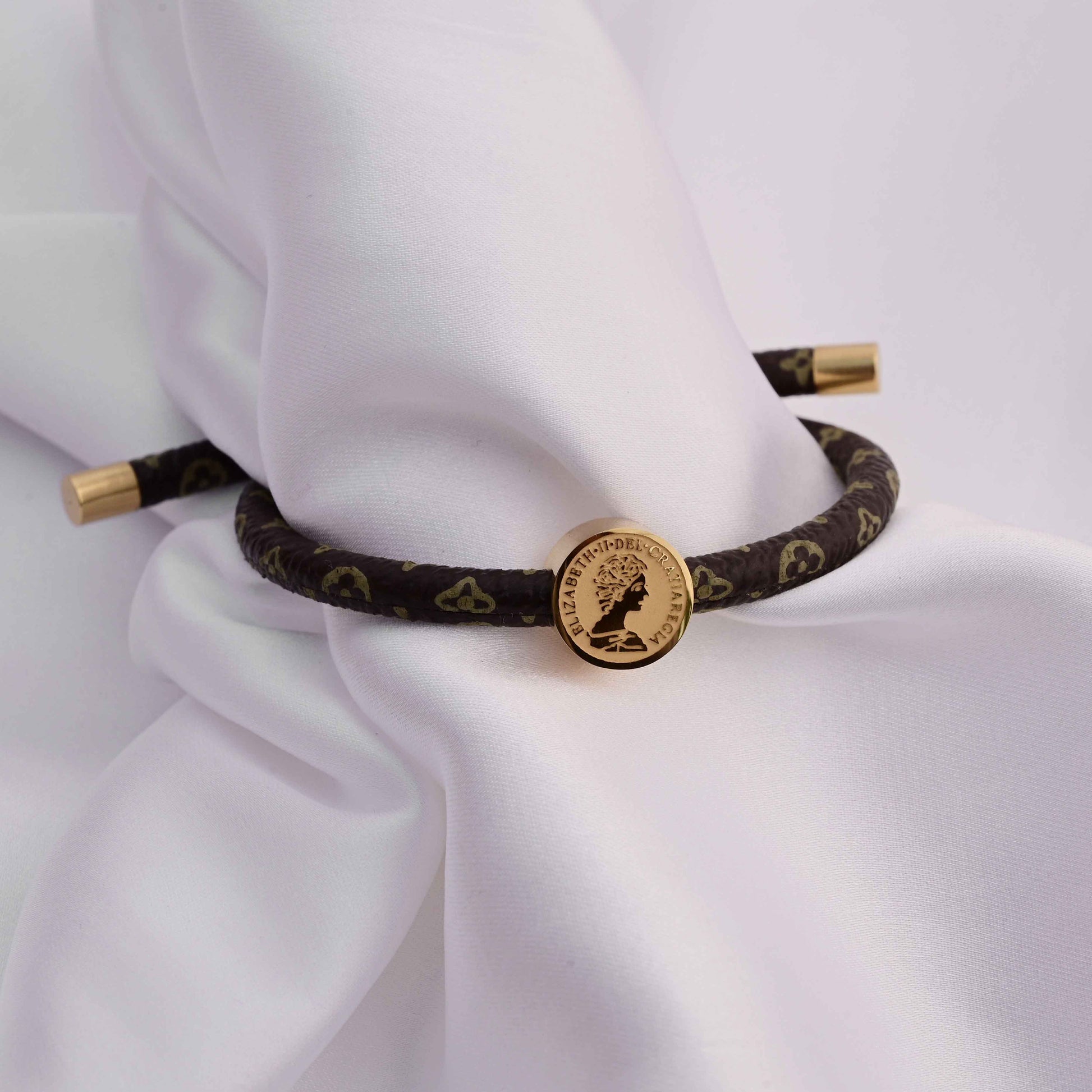 Louis Vuitton band bracelet with print
