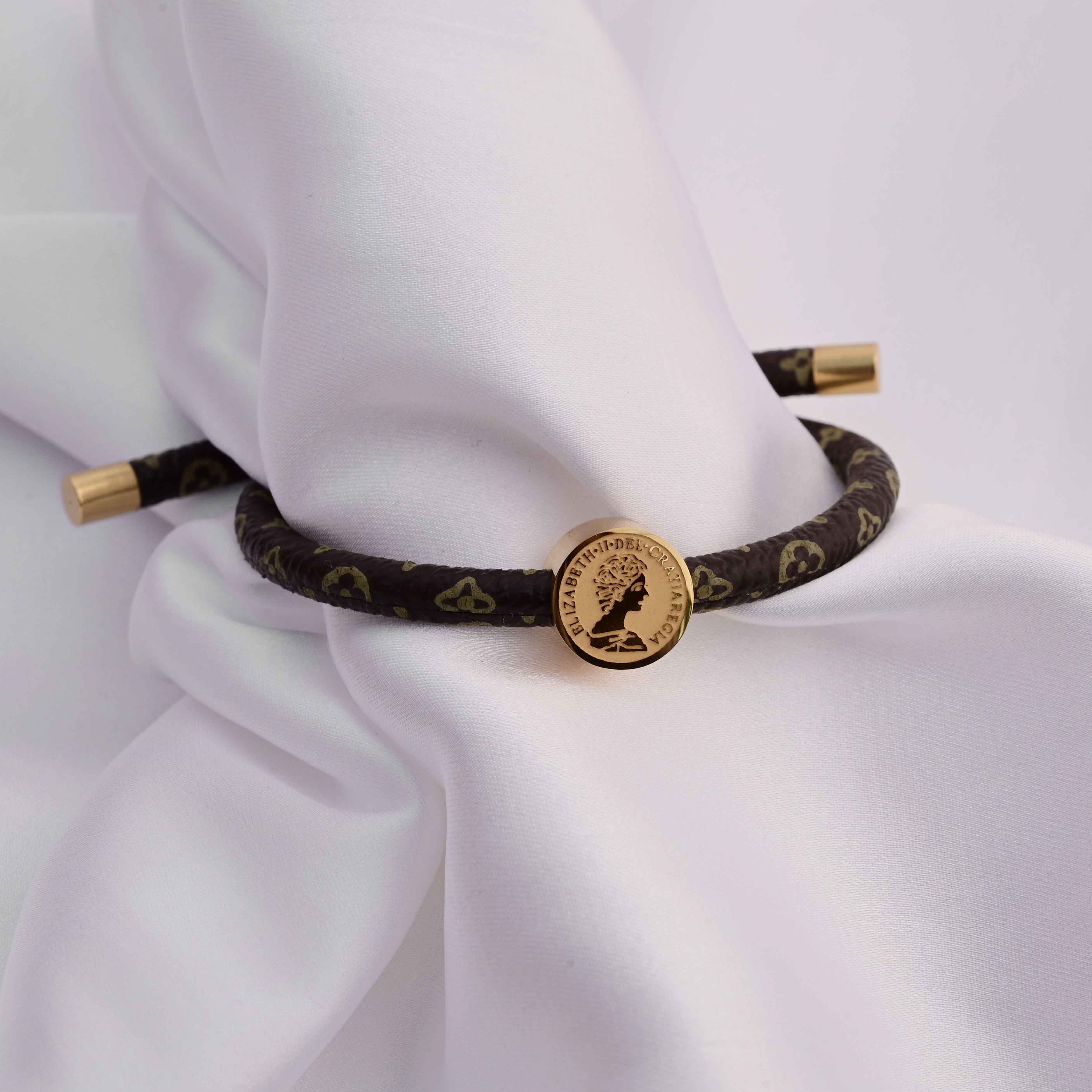 Louis Vuitton band bracelet with print