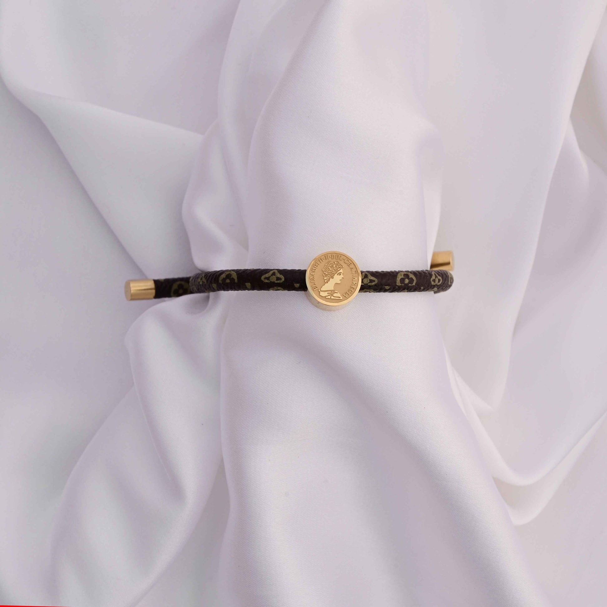 Louis Vuitton band bracelet with print
