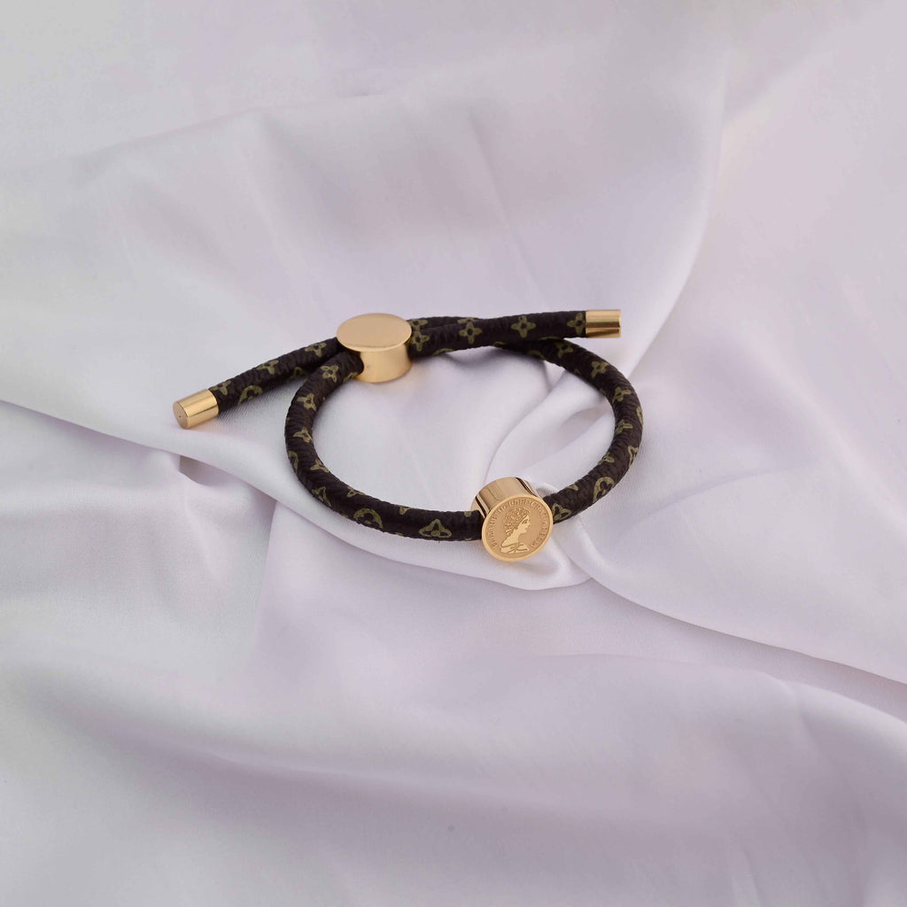 Louis Vuitton band bracelet with print