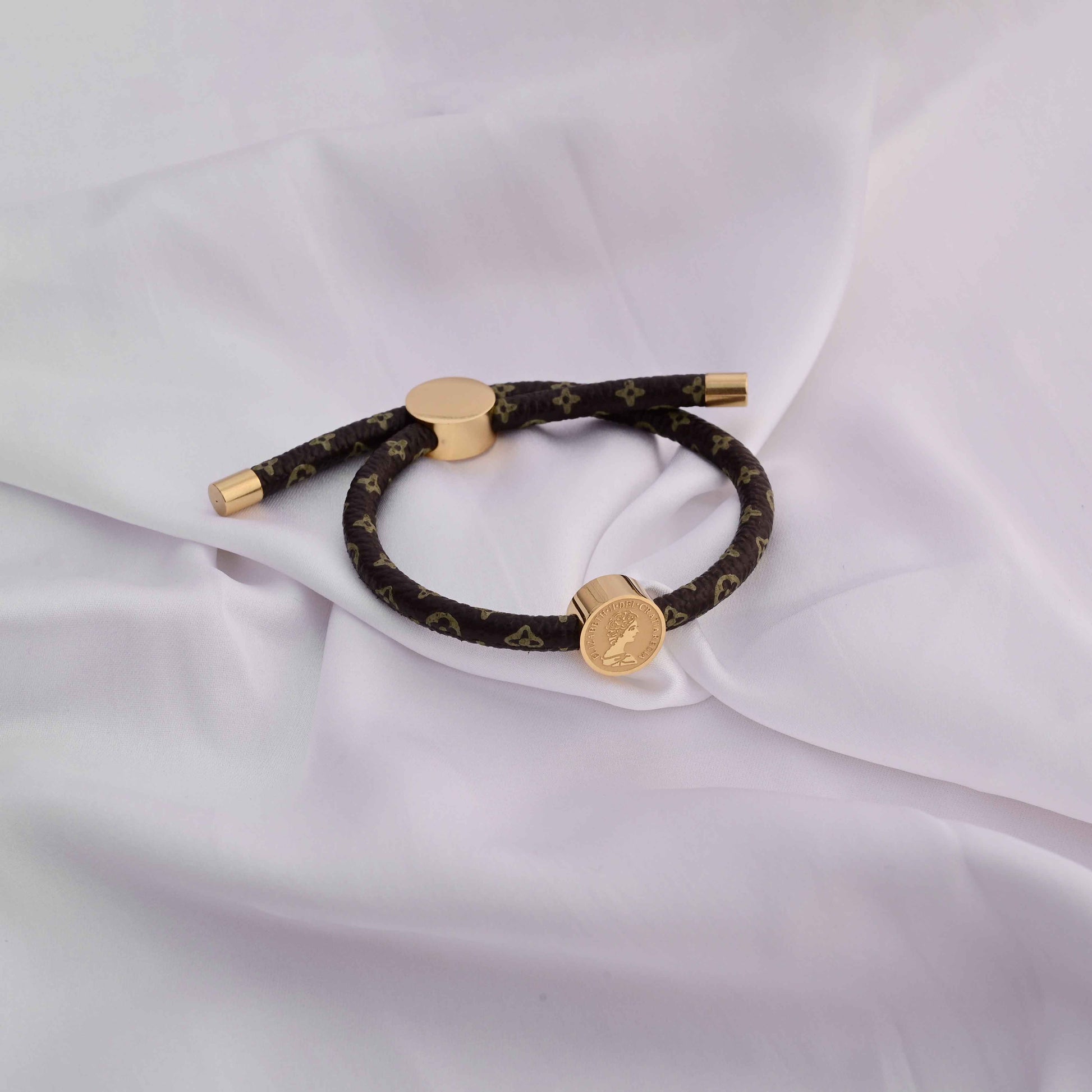 Louis Vuitton band bracelet with print