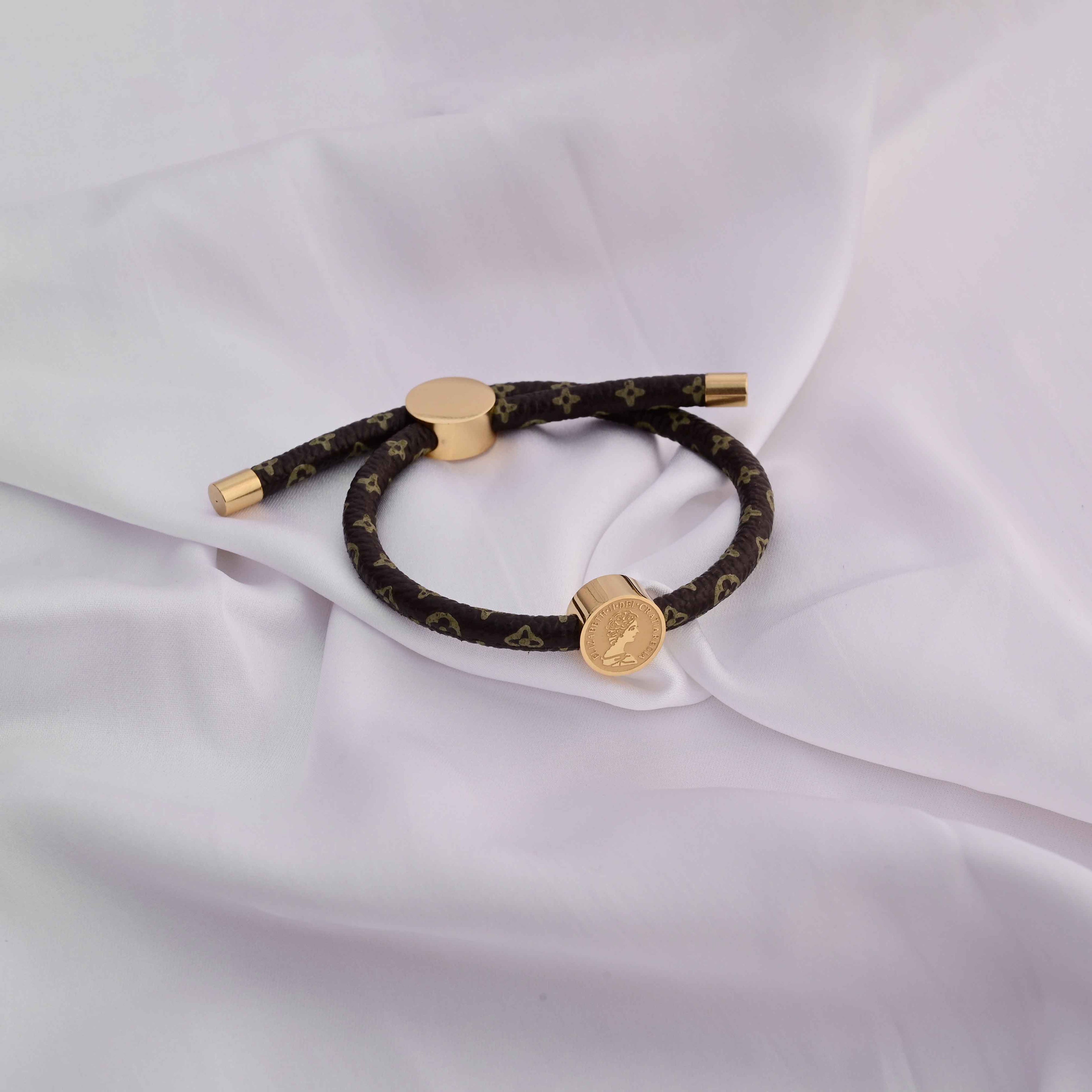 Louis Vuitton band bracelet with print