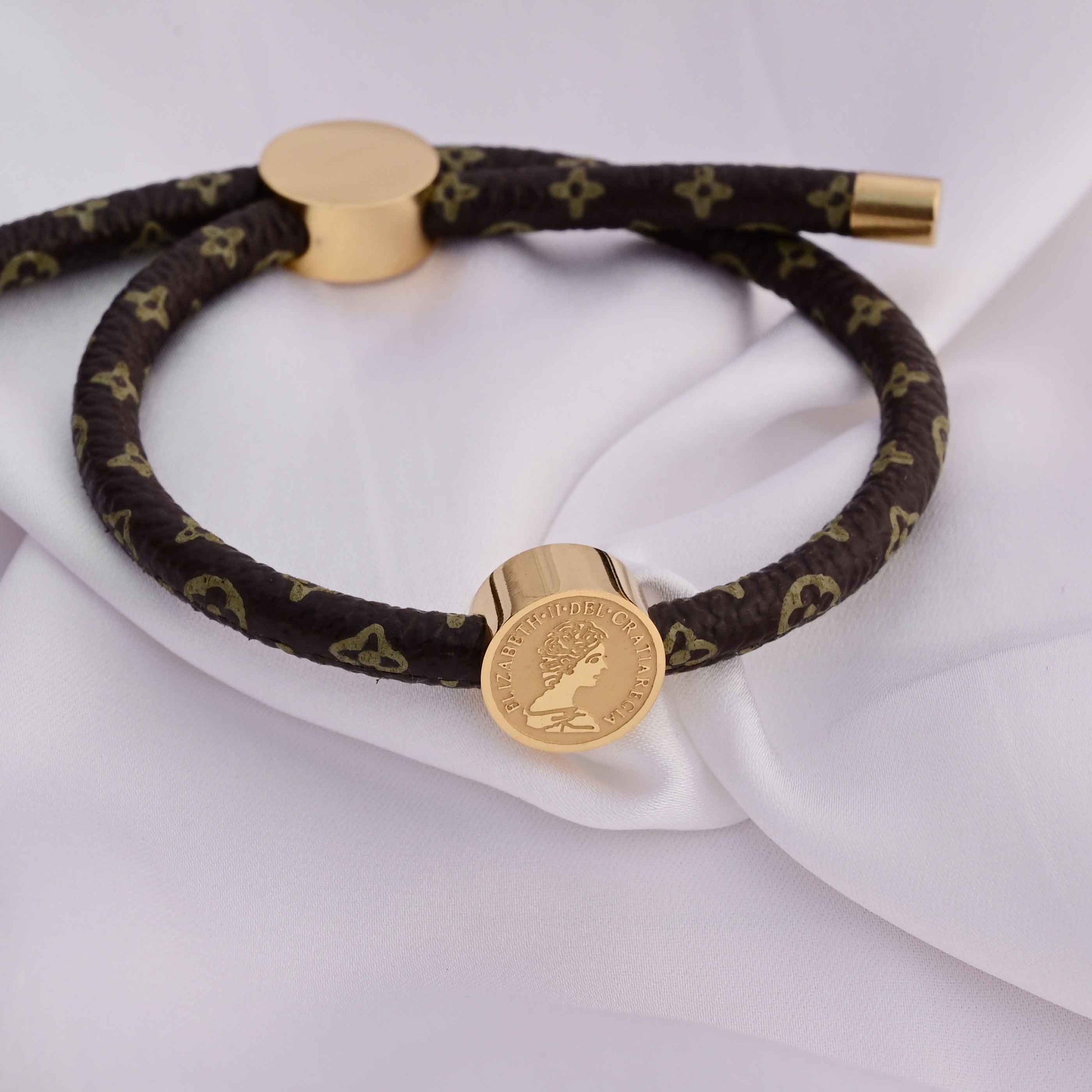 Louis Vuitton band bracelet with print