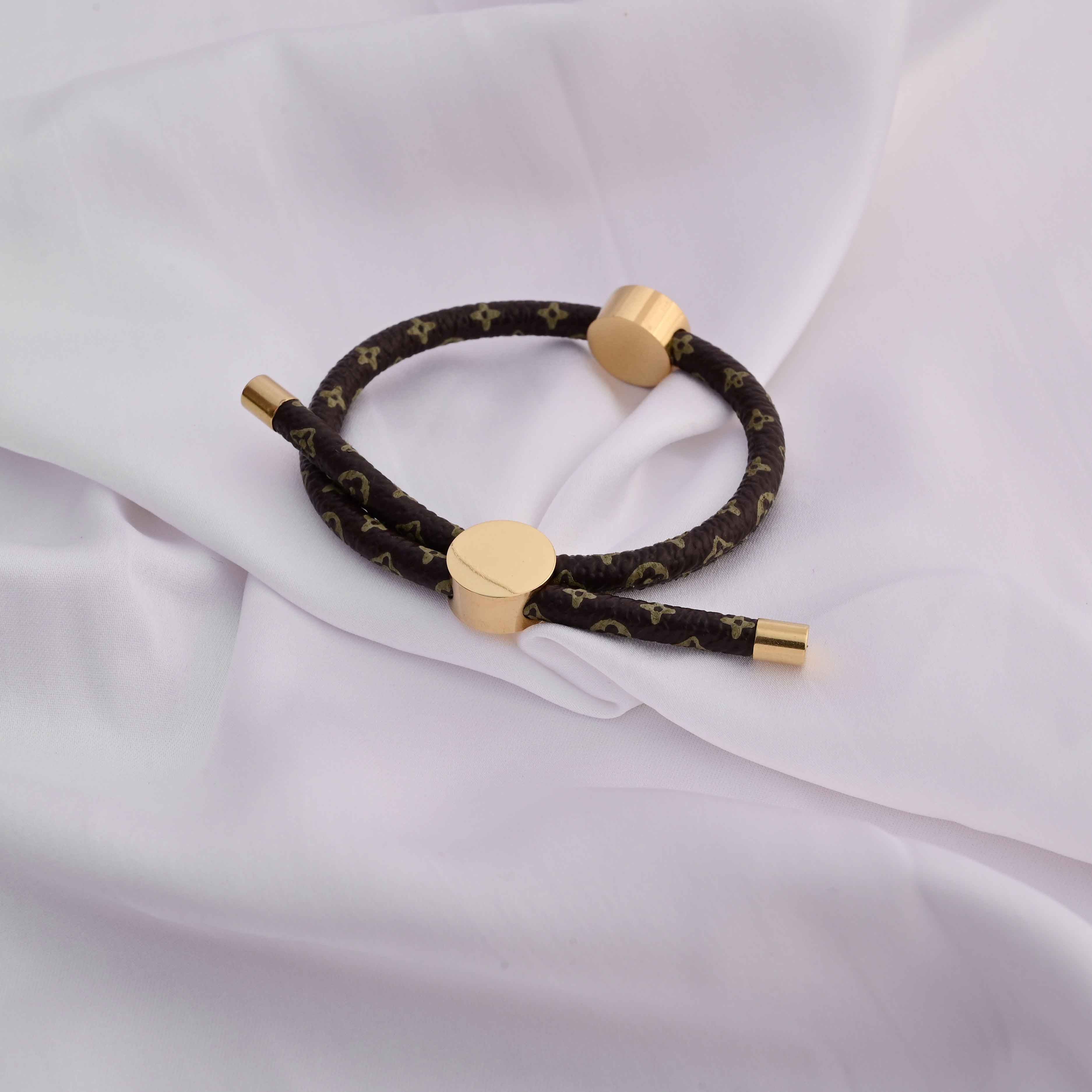 Louis Vuitton band bracelet with print