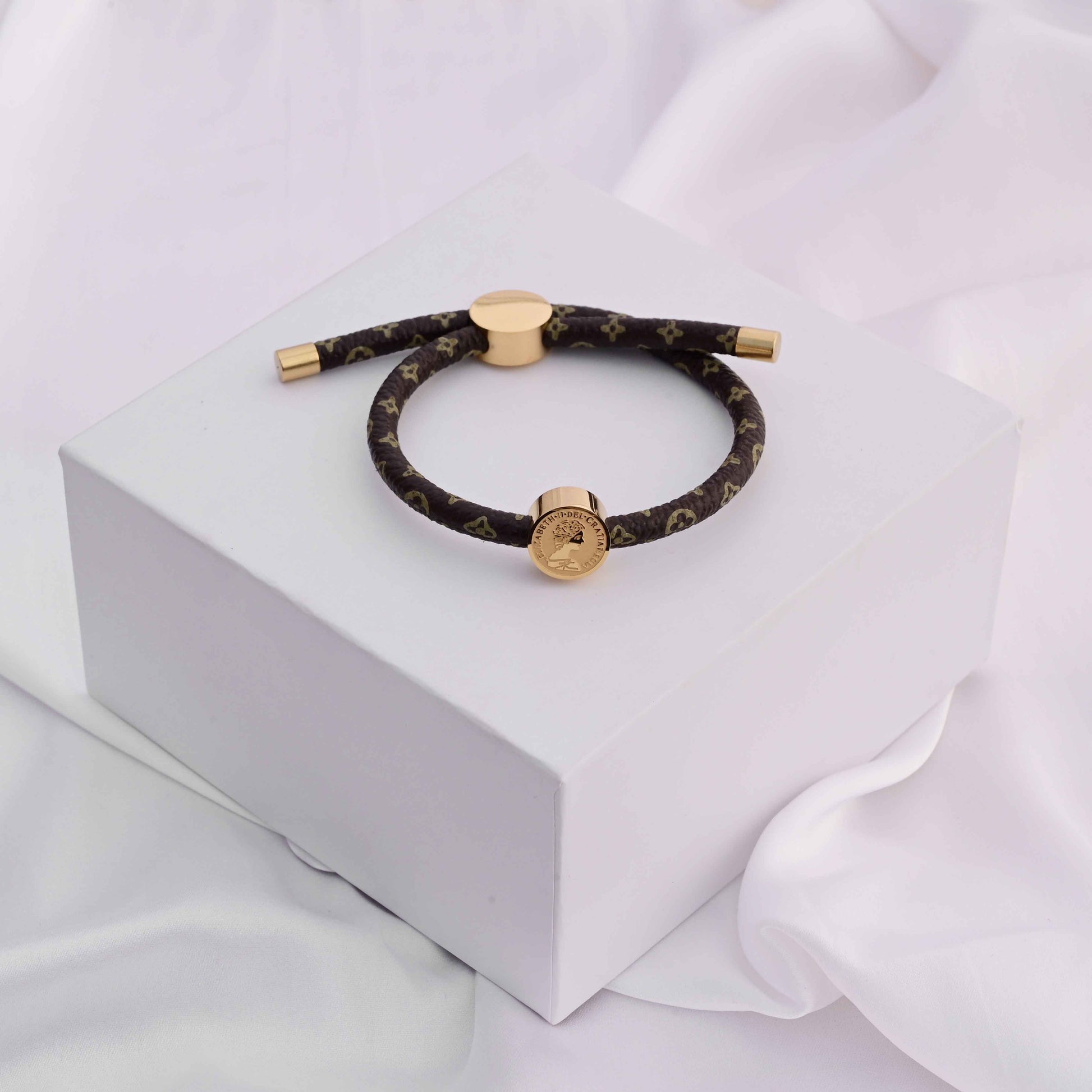 Louis Vuitton band bracelet with print