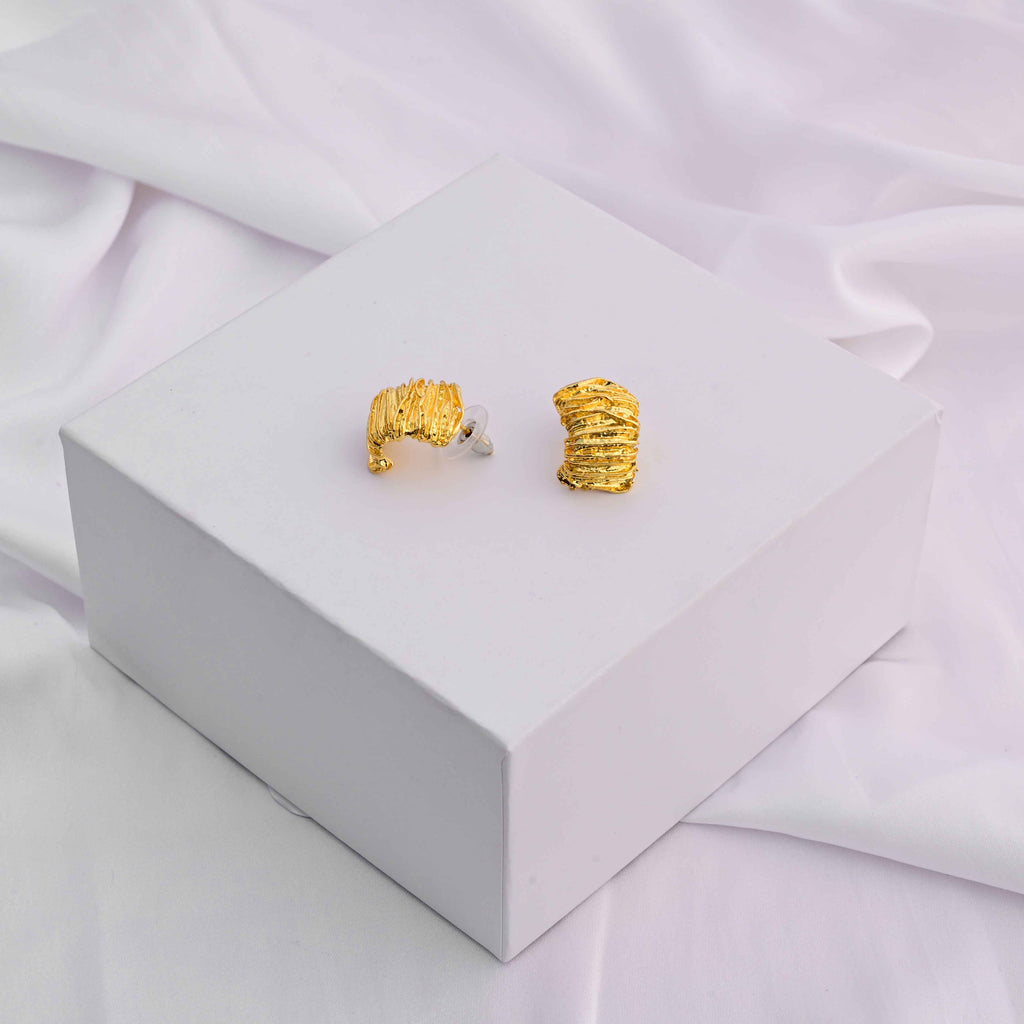Ophelia earings Gold plated finish