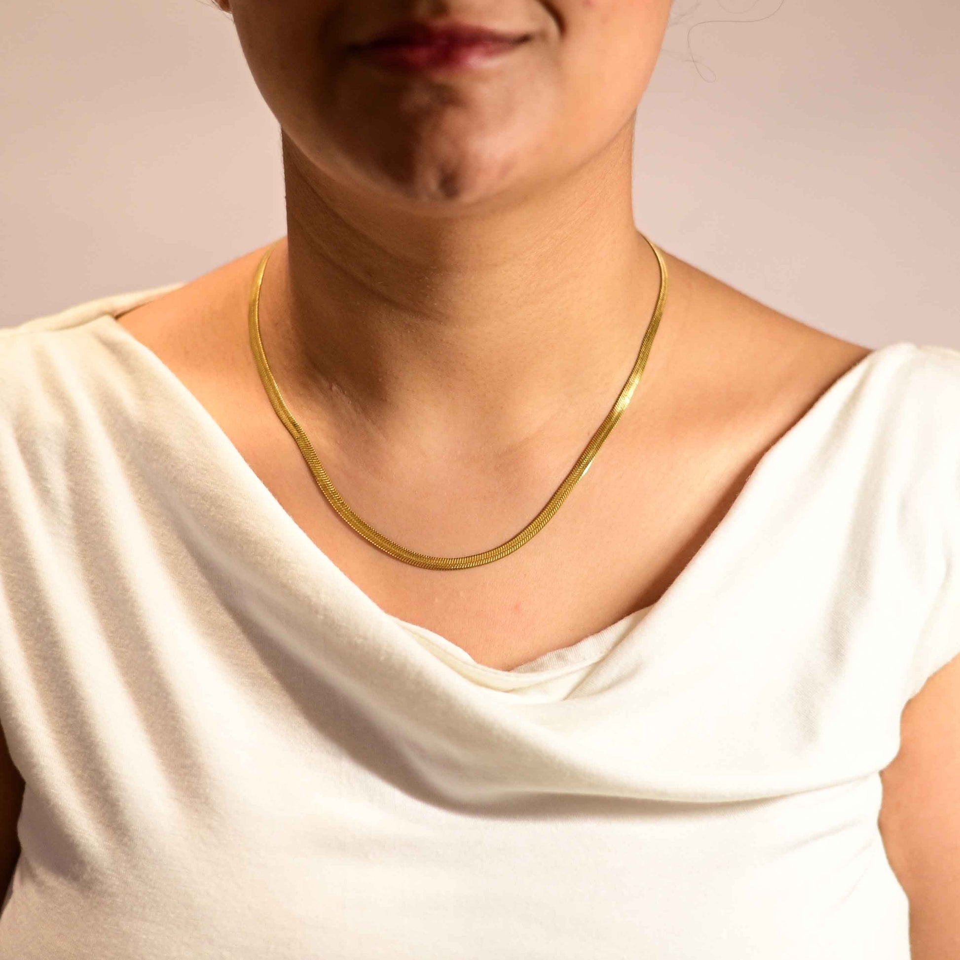 Gold snake chain