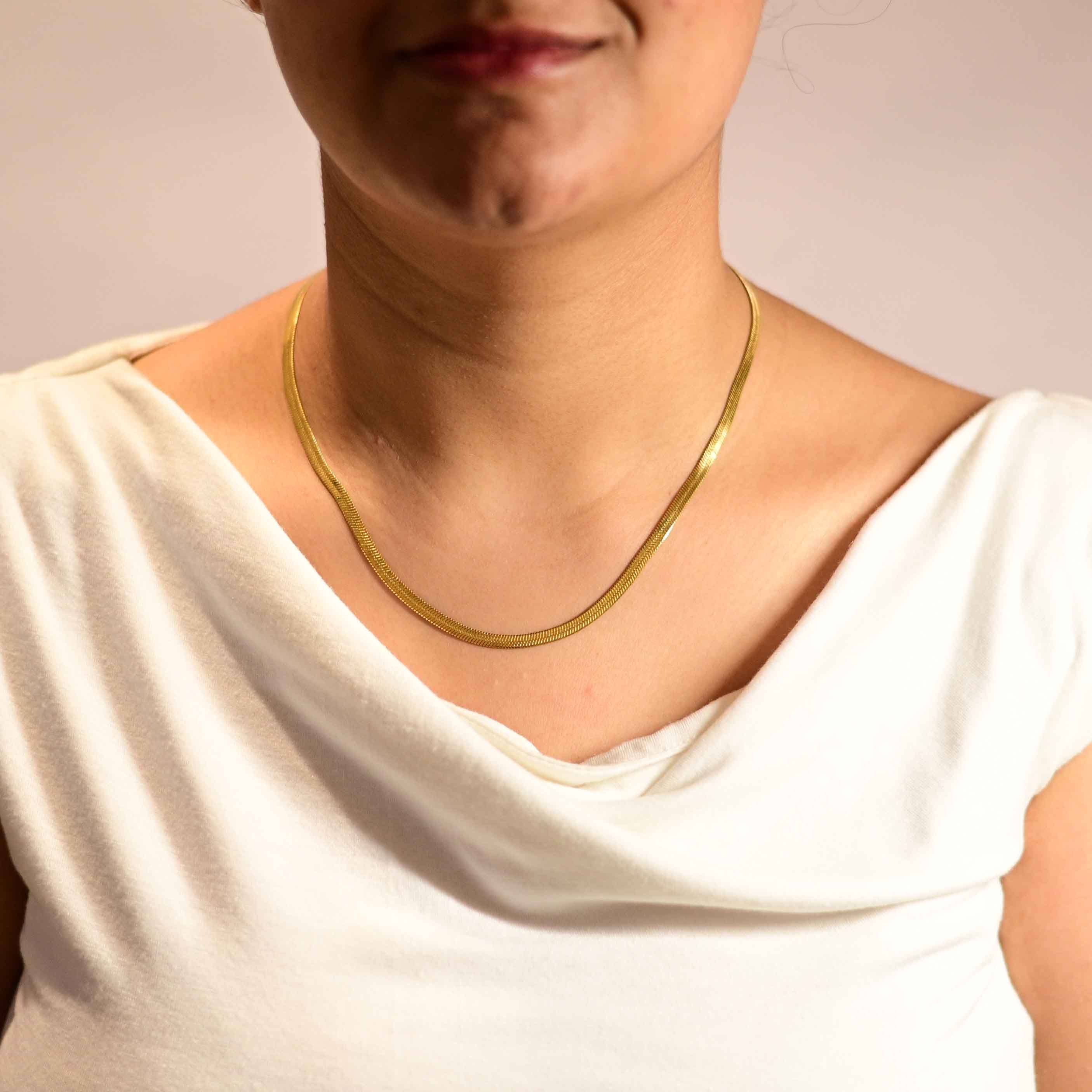 Gold snake chain
