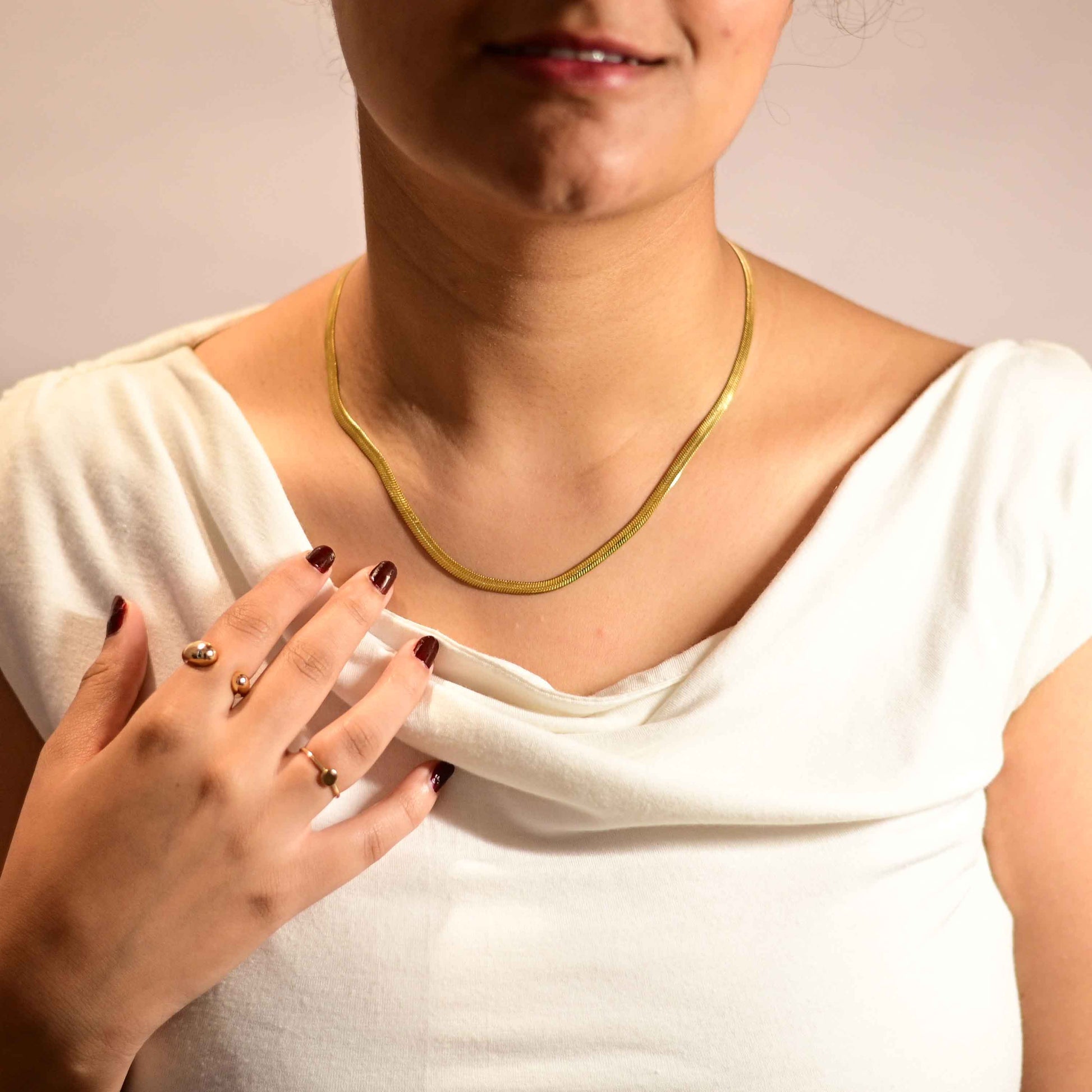 Gold snake chain