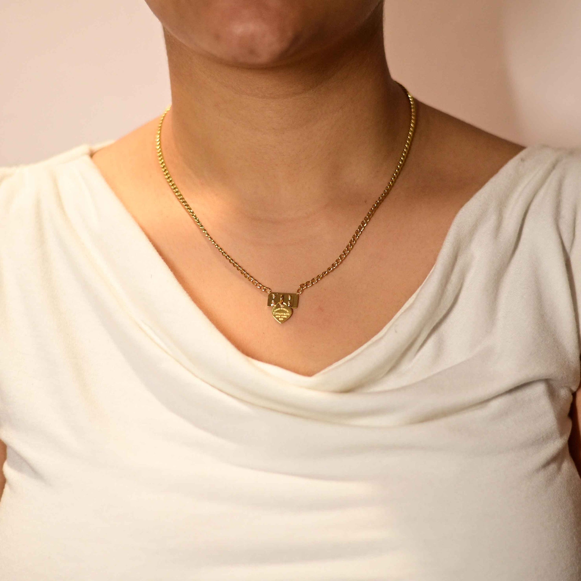 Tiffany and co pendant necklace