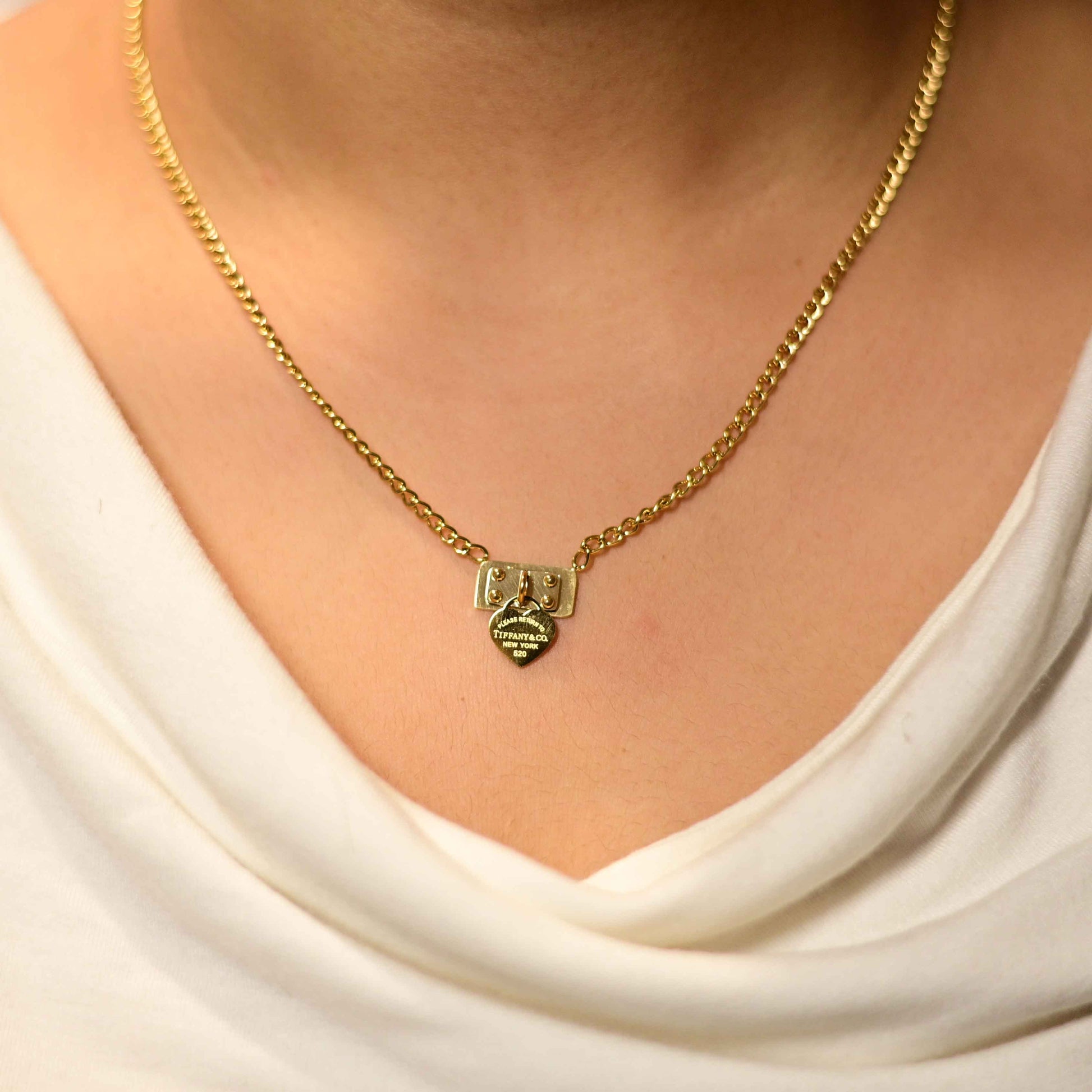 Tiffany and co pendant necklace