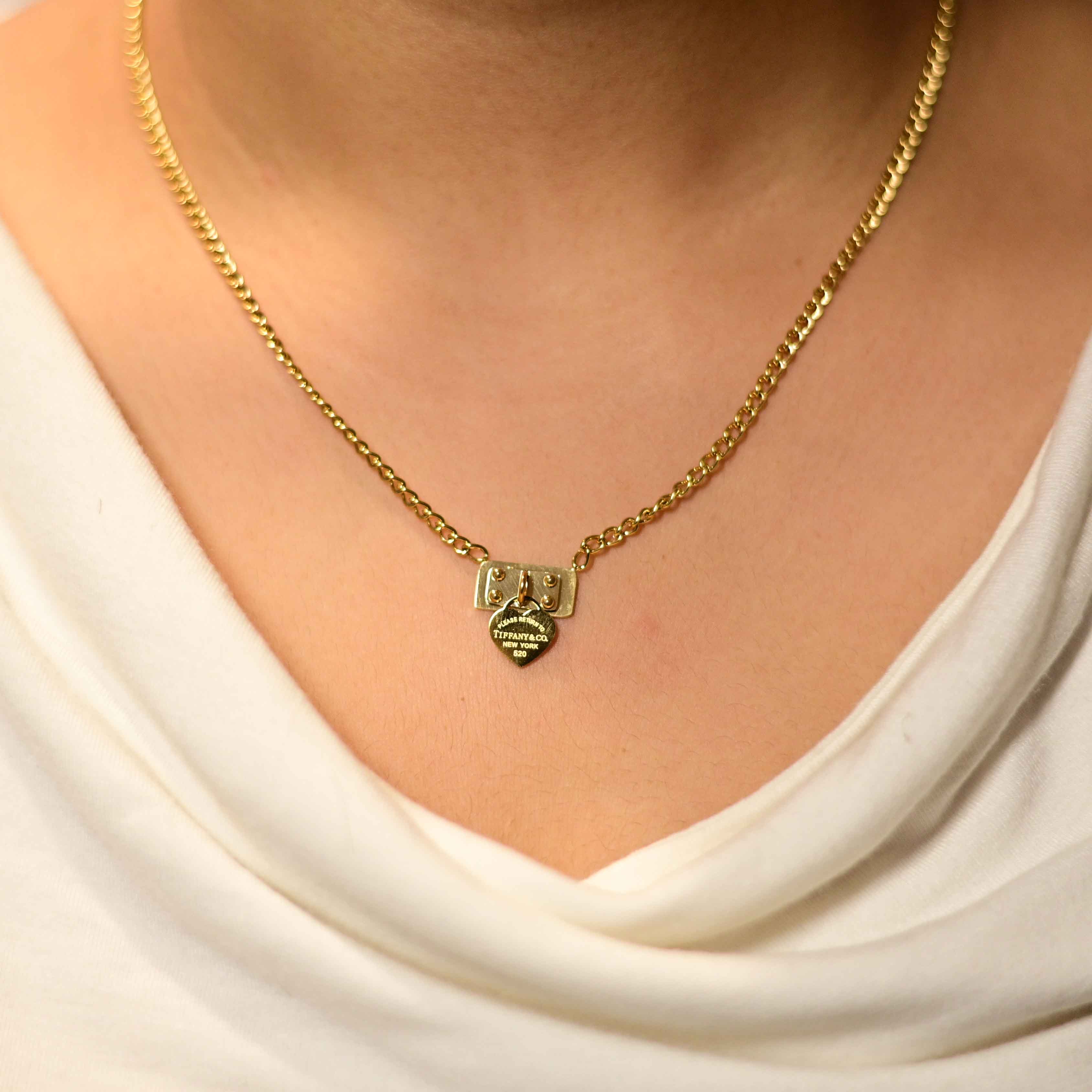 Tiffany and co pendant necklace