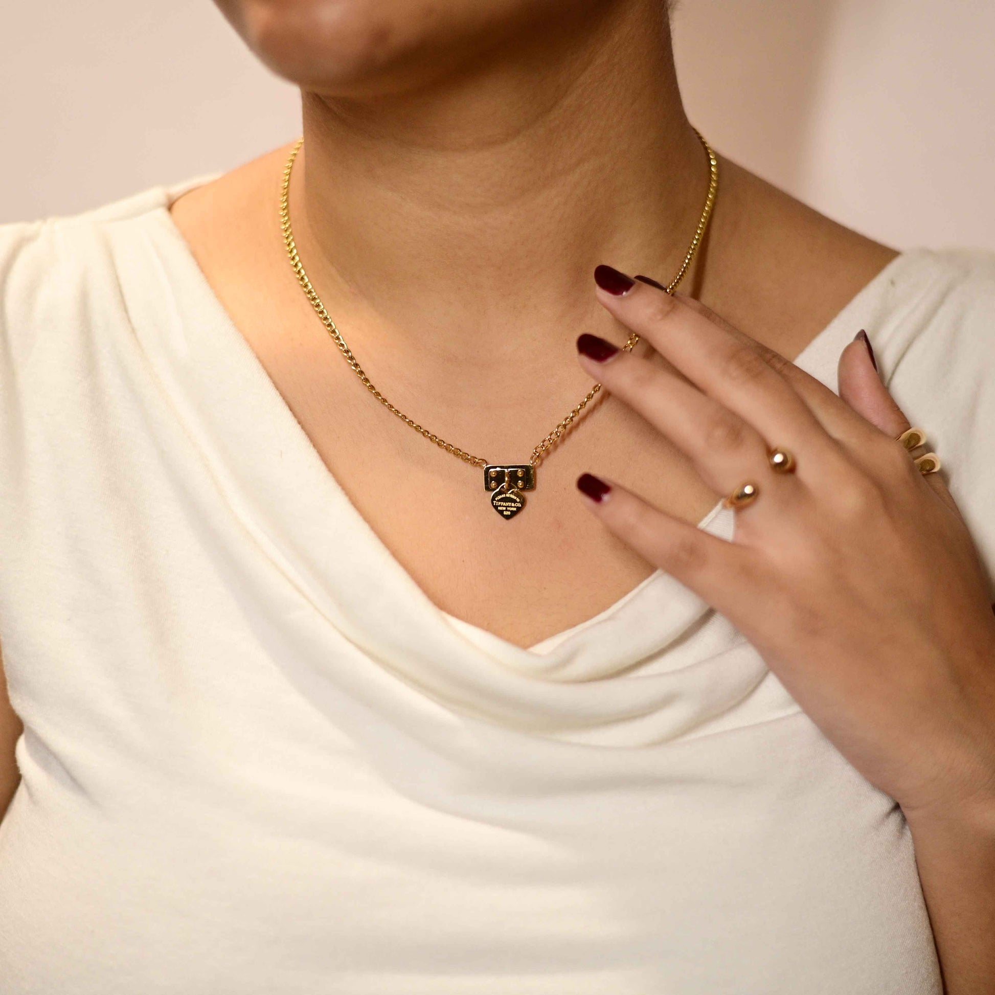 Tiffany and co pendant necklace