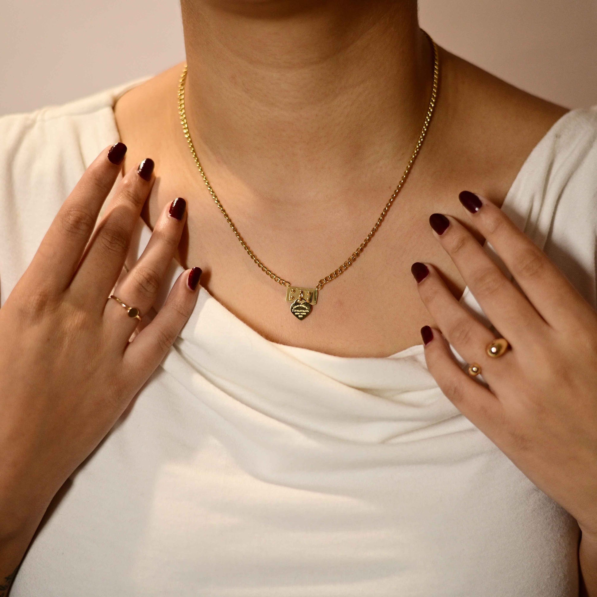 Tiffany and co pendant necklace