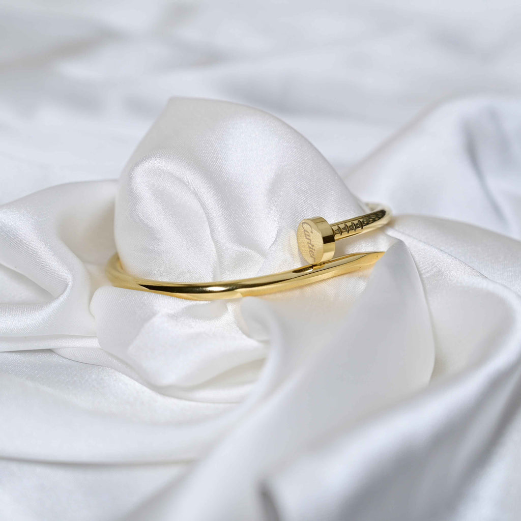 Cartier nail bracelet in silver & Gold