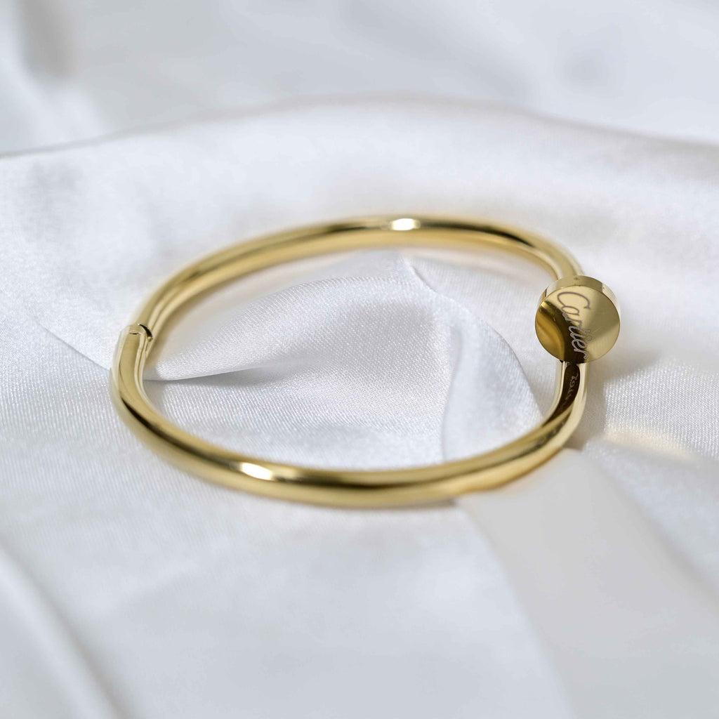Cartier nail bracelet in silver & Gold