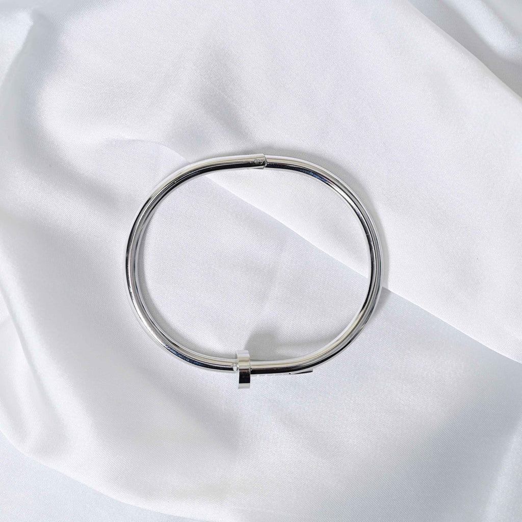 Cartier nail bracelet in silver & Gold