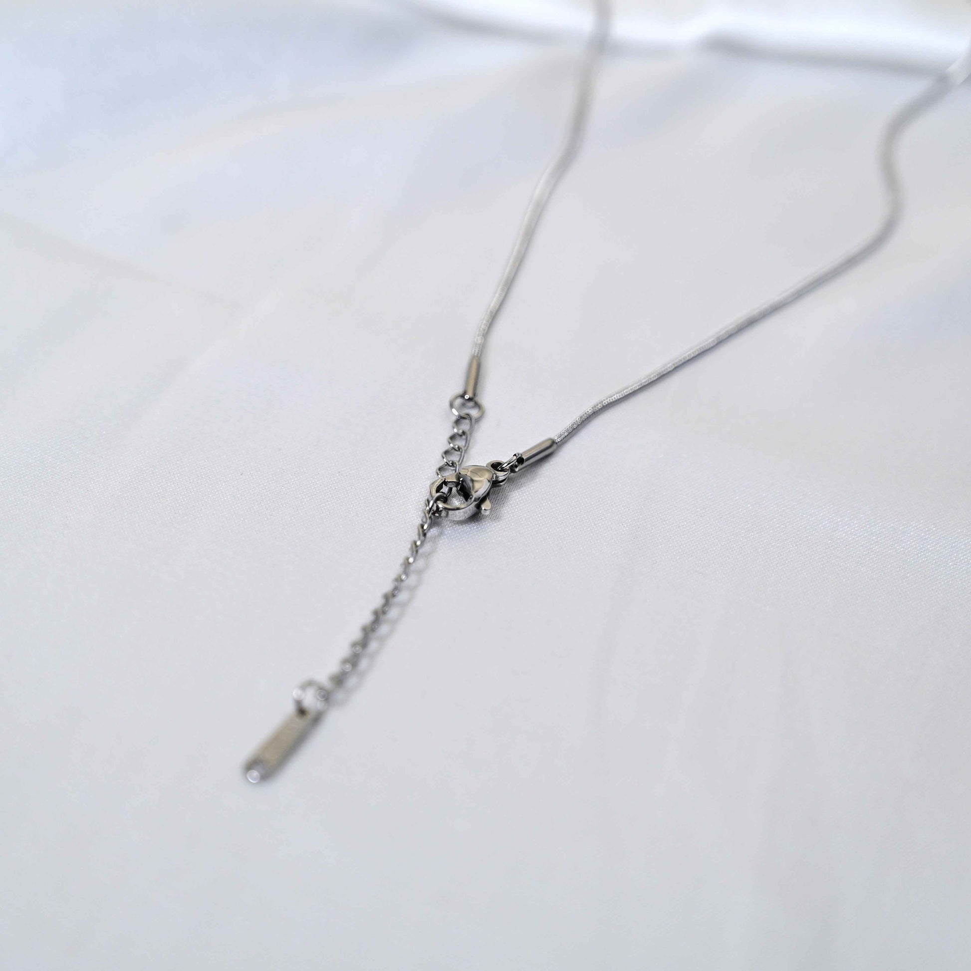 Molten Heart Necklace: Golden Heart with silver Chain