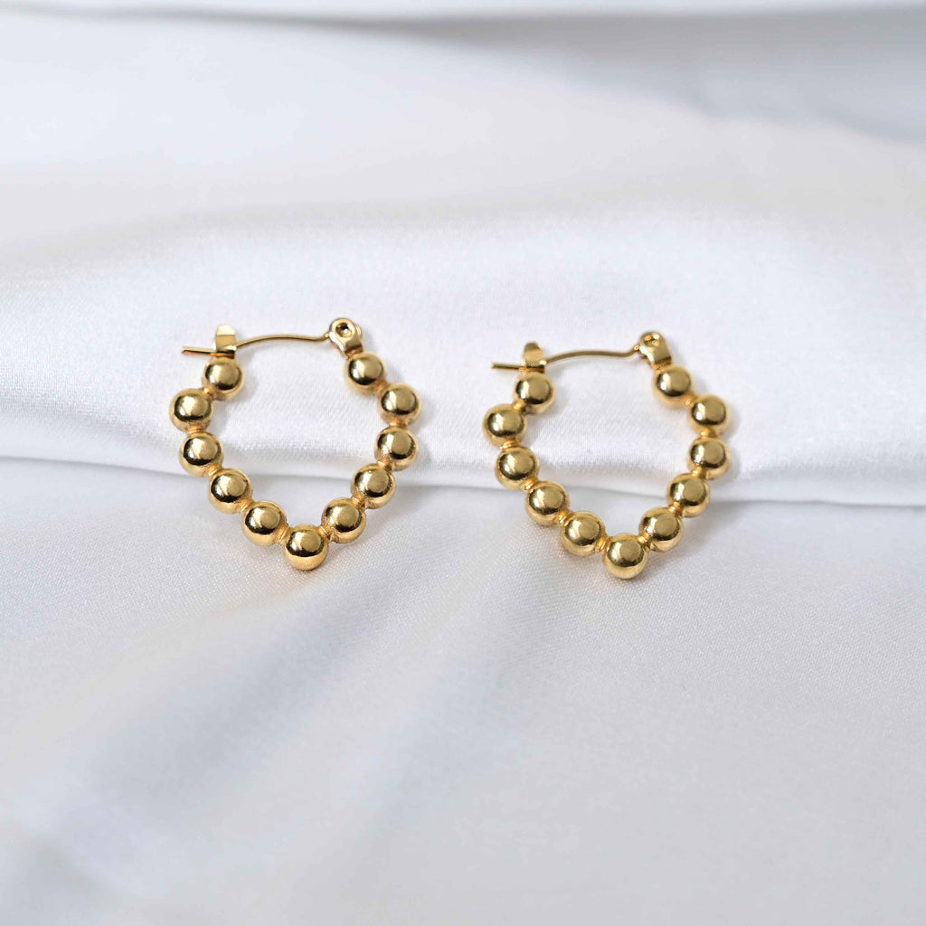 Gold dots earrings: Anti Tarnish jewellery