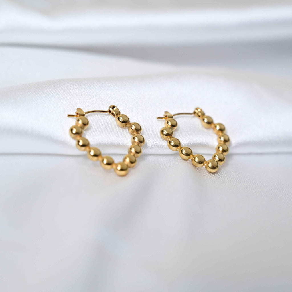 Gold dots earrings: Anti Tarnish jewellery