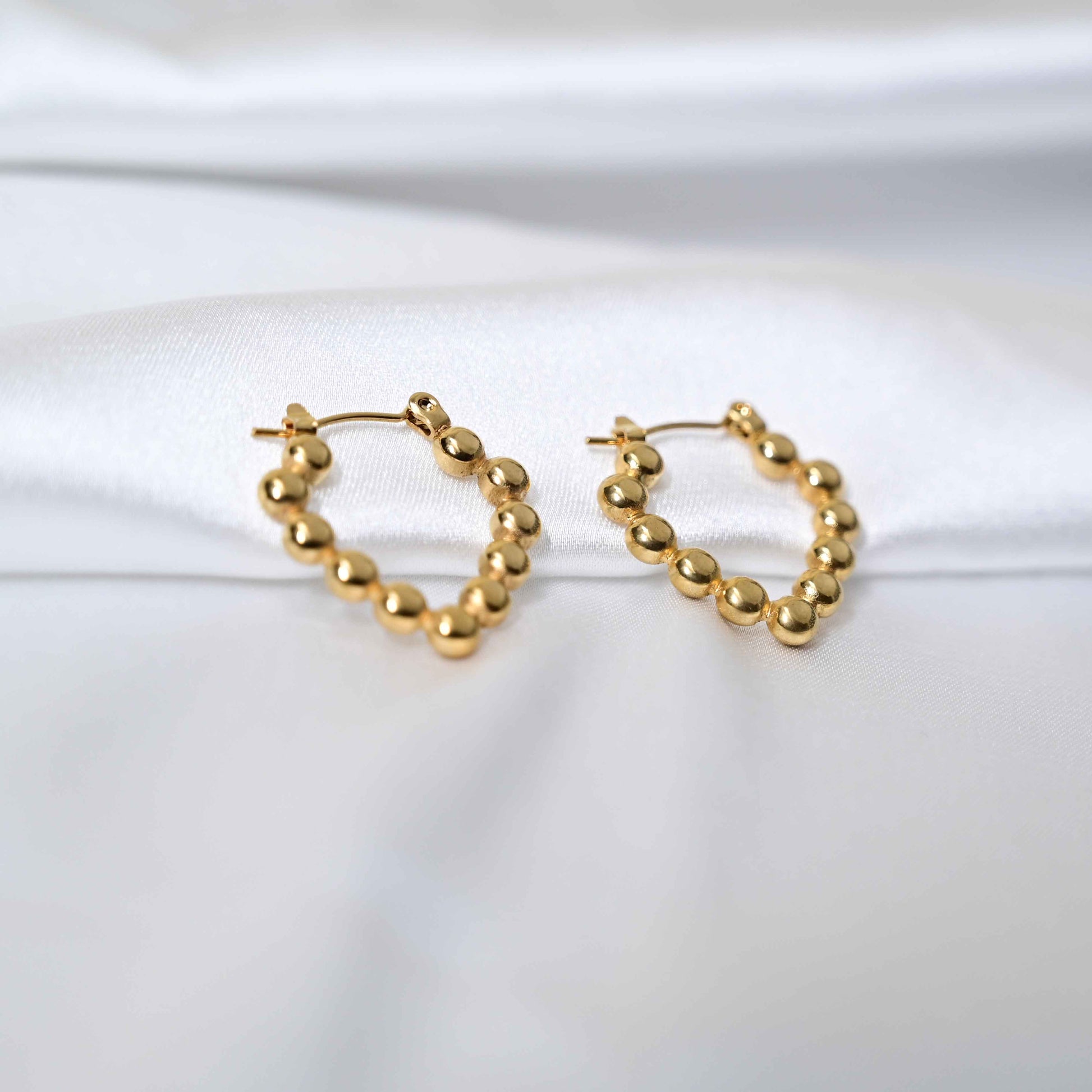 Gold dots earrings: Anti Tarnish jewellery