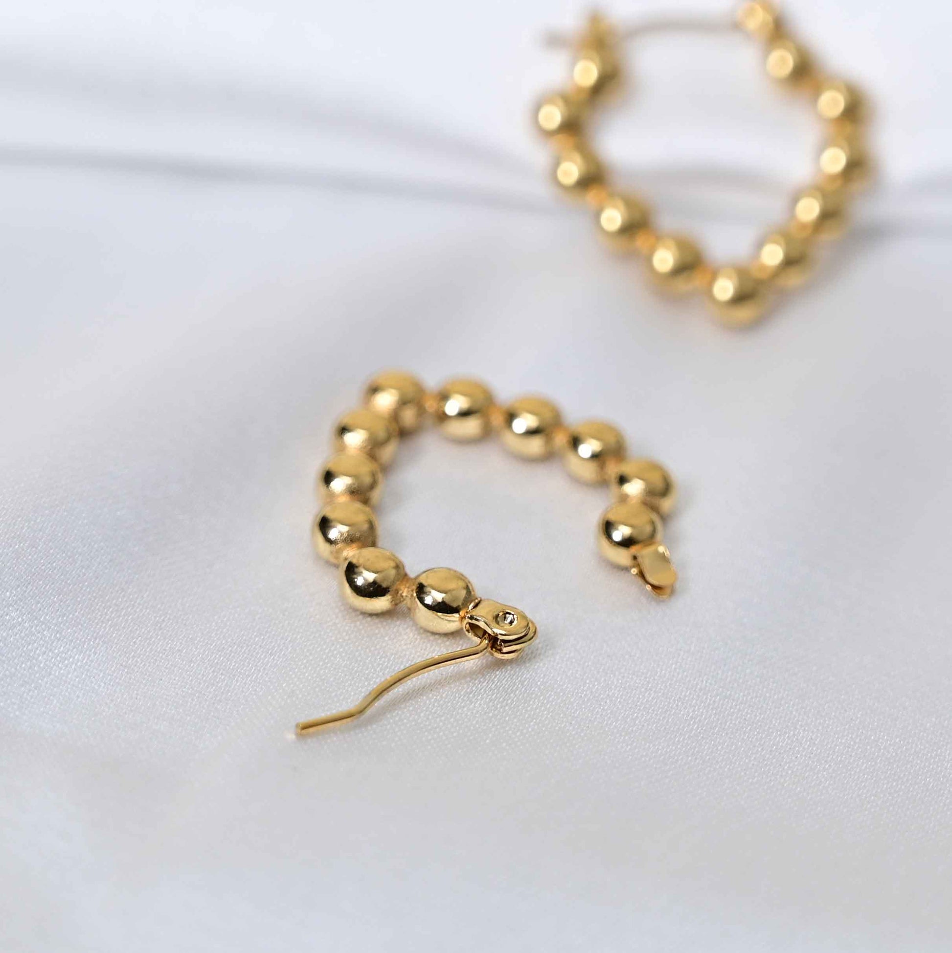 Gold dots earrings: Anti Tarnish jewellery