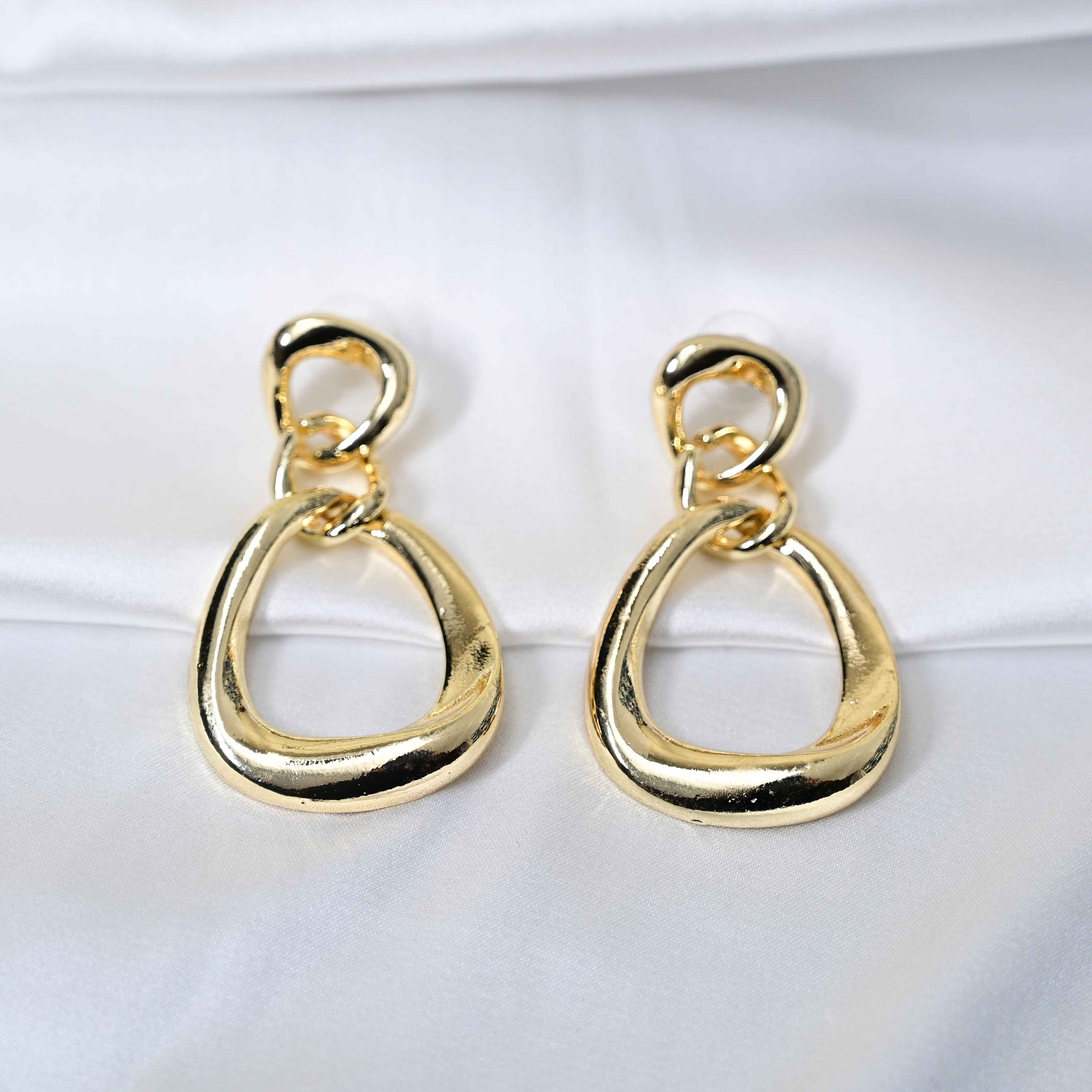 Gold loops Earrings