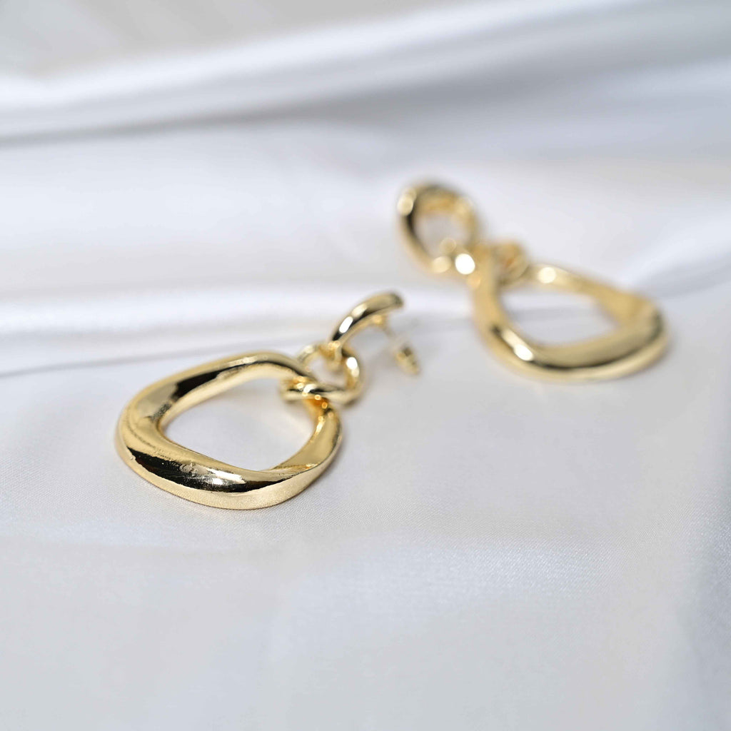Gold loops Earrings