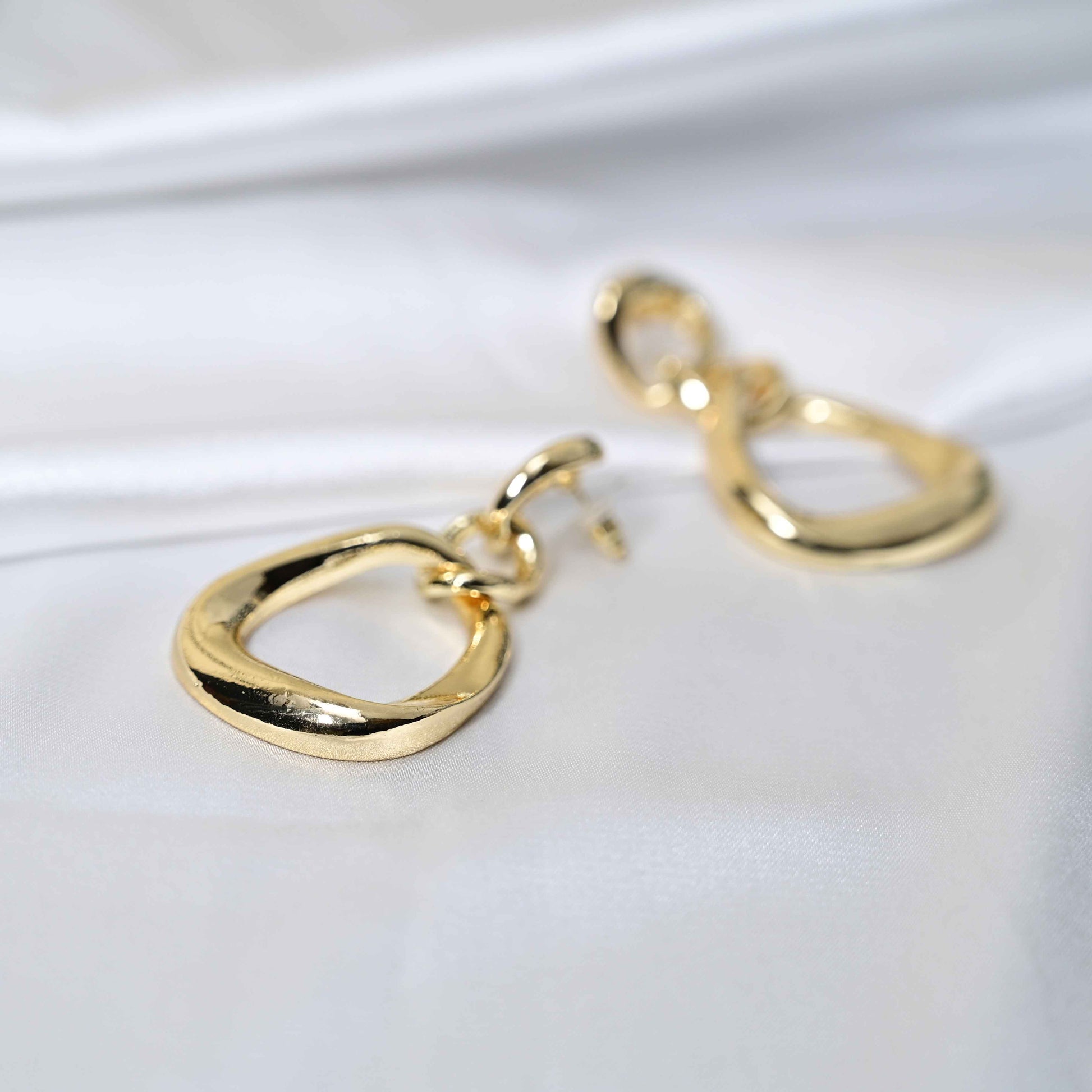 Gold loops Earrings