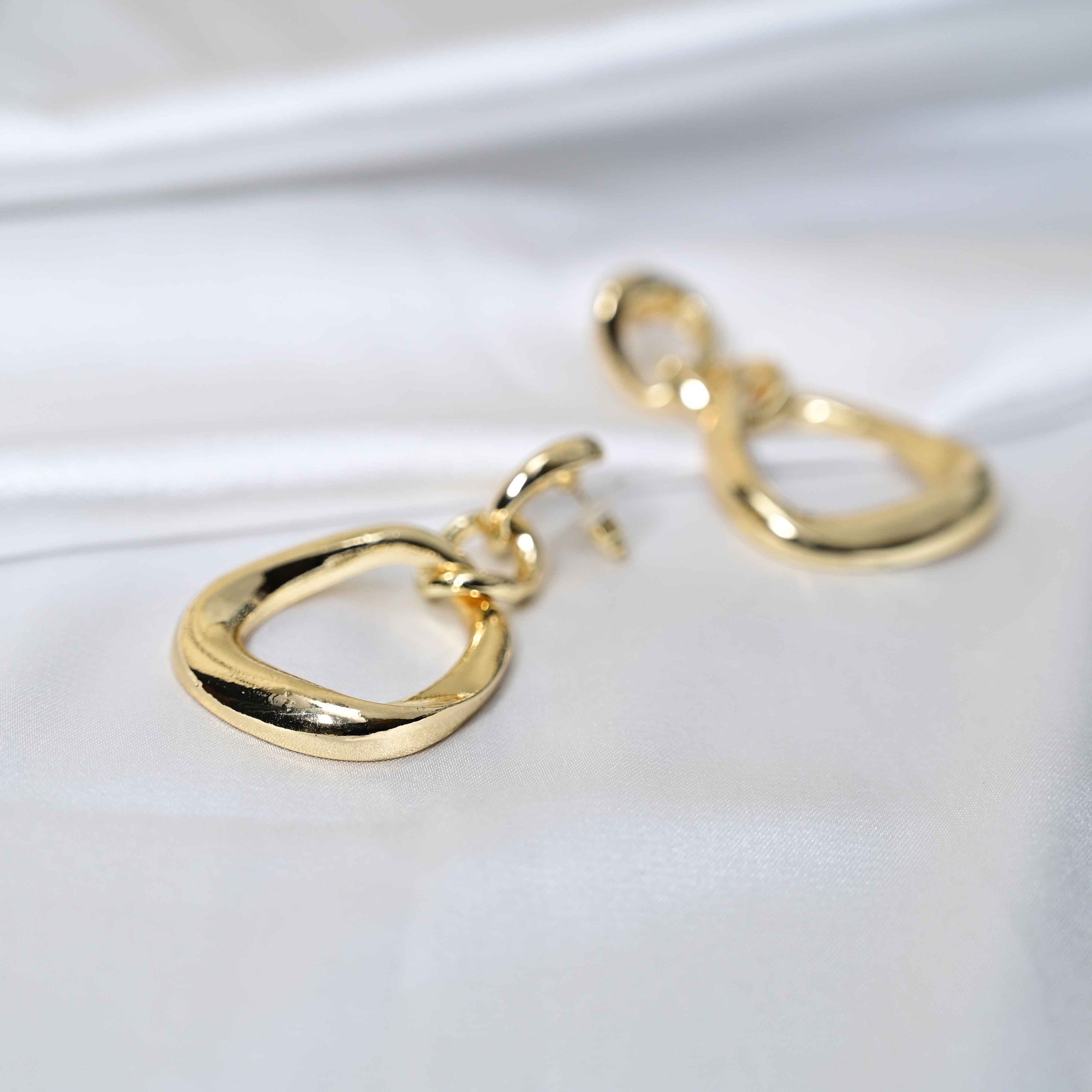 Gold loops Earrings