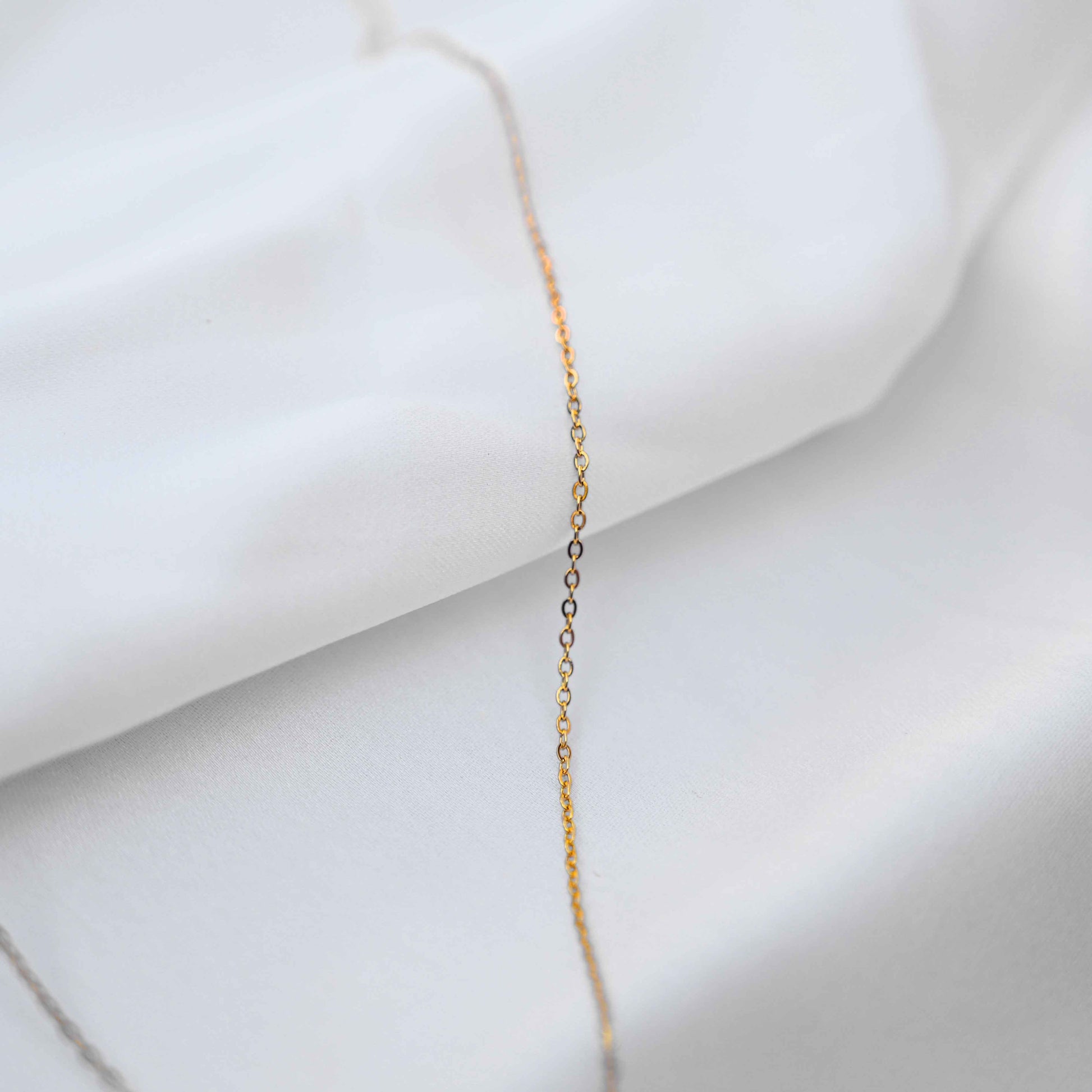 Blue crystal Pendant Necklace: Golden Chain Anti Tarnish jewellery