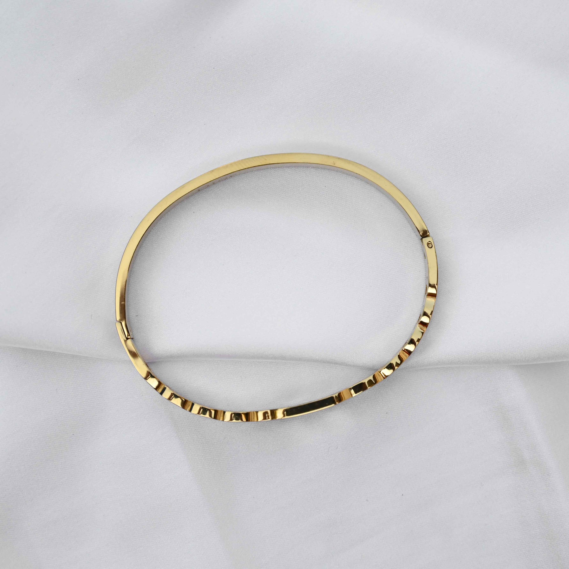 Christian Dior CD chain link designer bracelet in gold