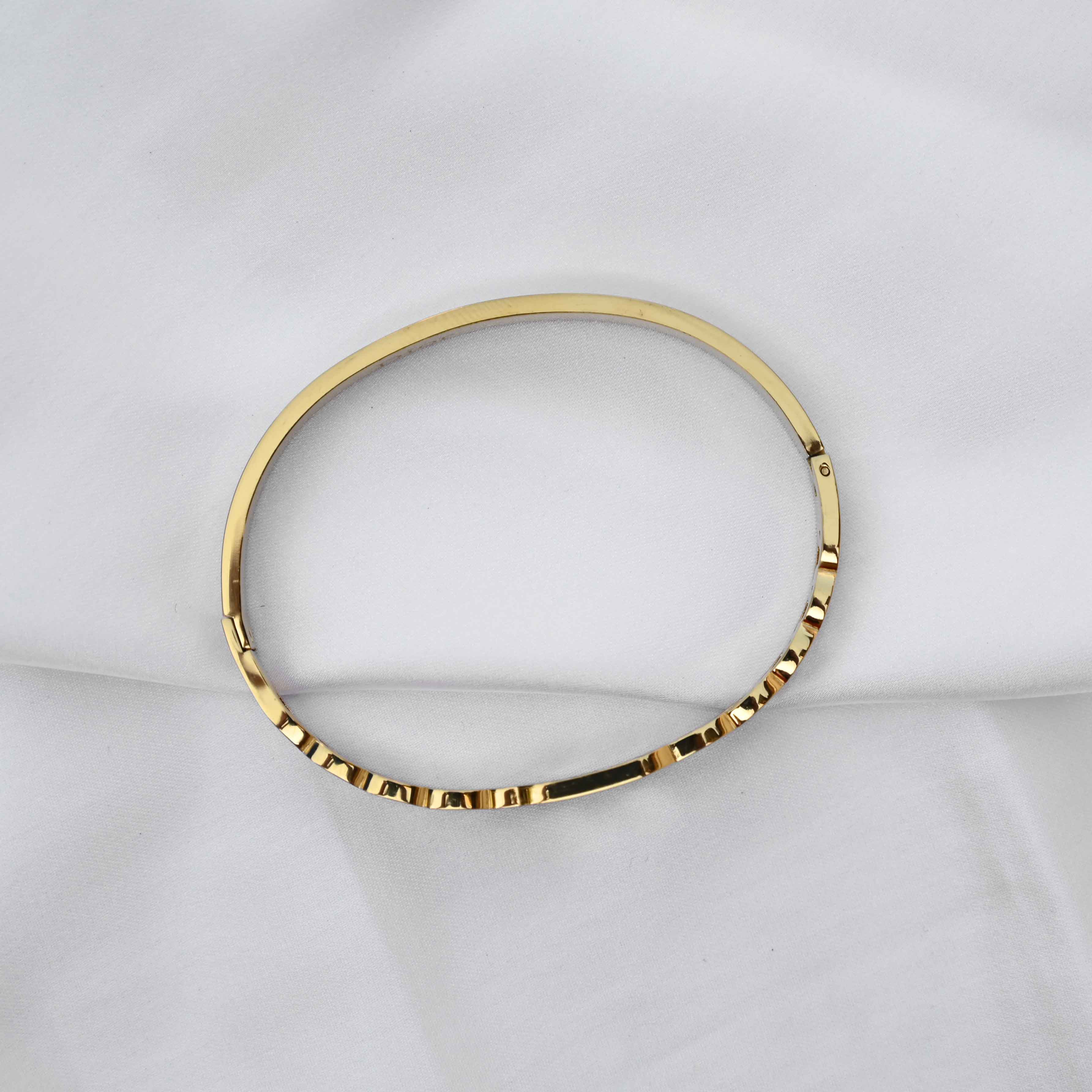 Christian Dior CD chain link designer bracelet in gold