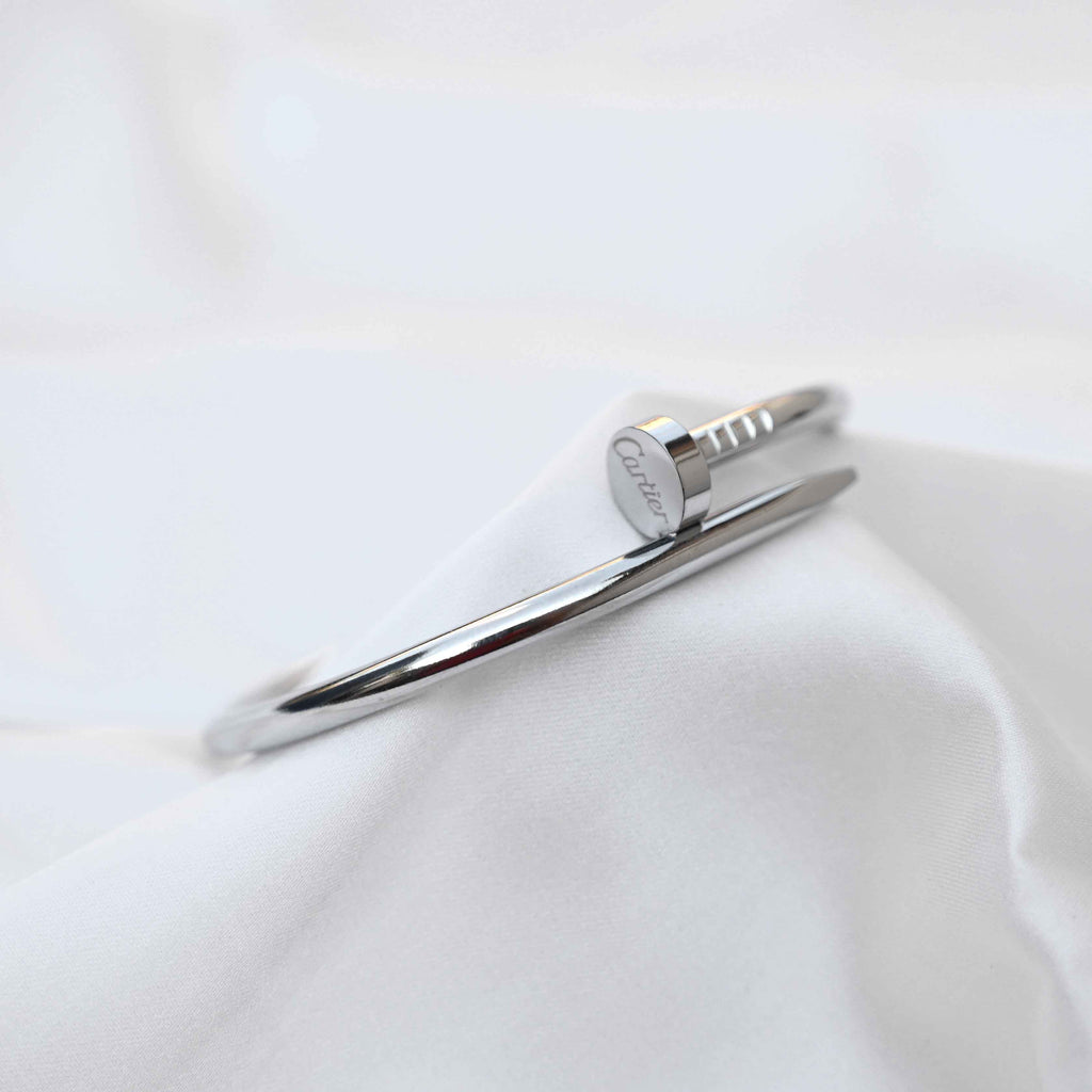 Cartier nail bracelet in silver