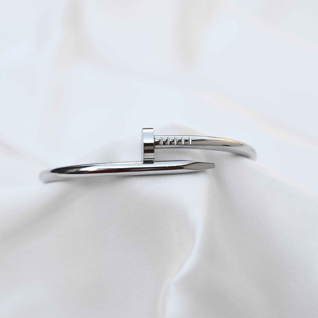Cartier nail bracelet in silver