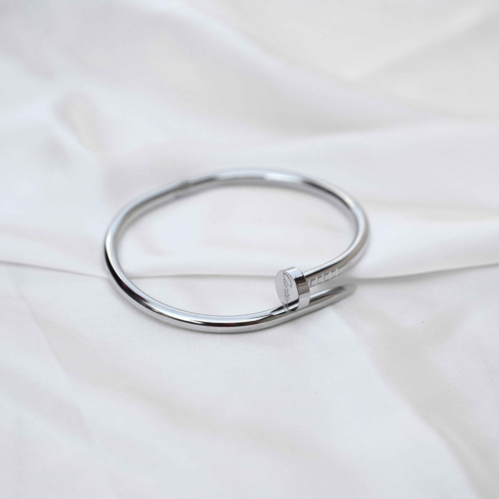 Cartier nail bracelet in silver