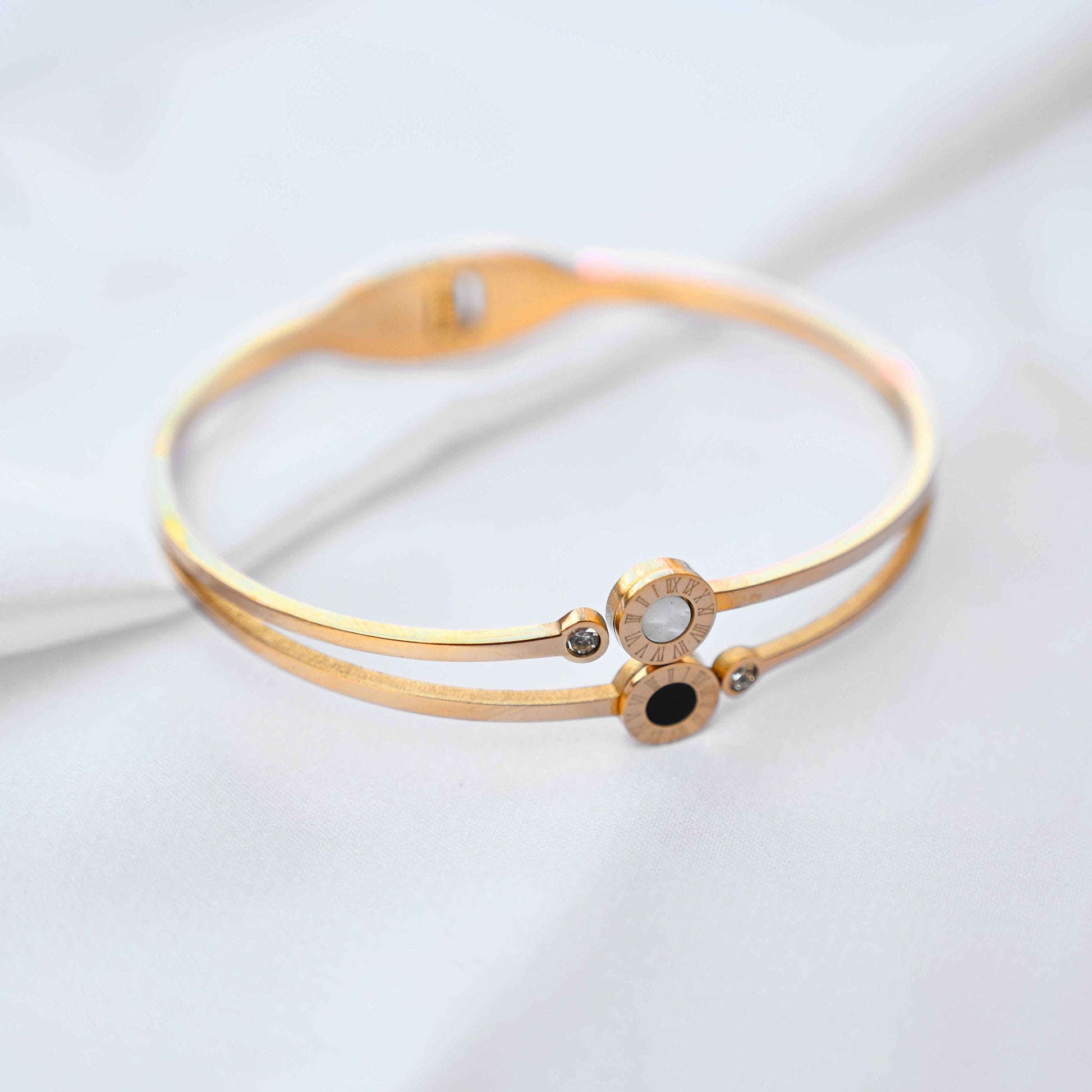 Gold Double stack bracelet