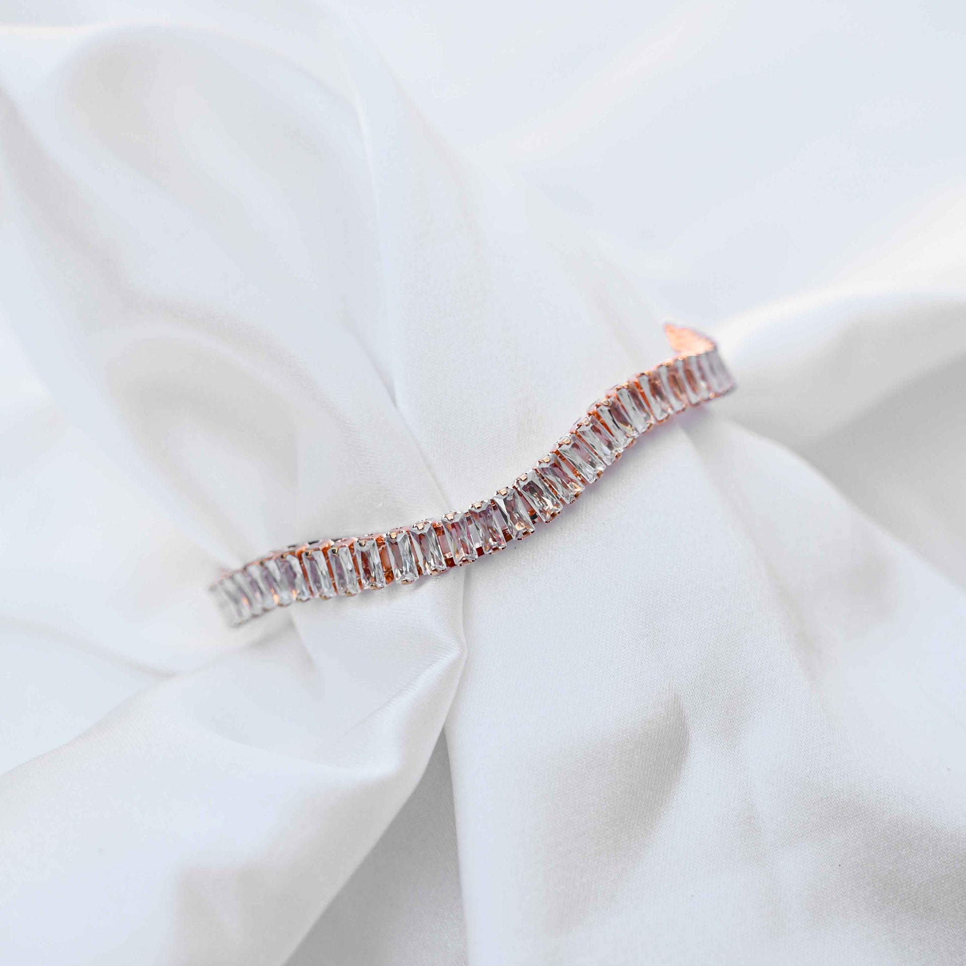 Cubic crystal bangles (American Diamond)