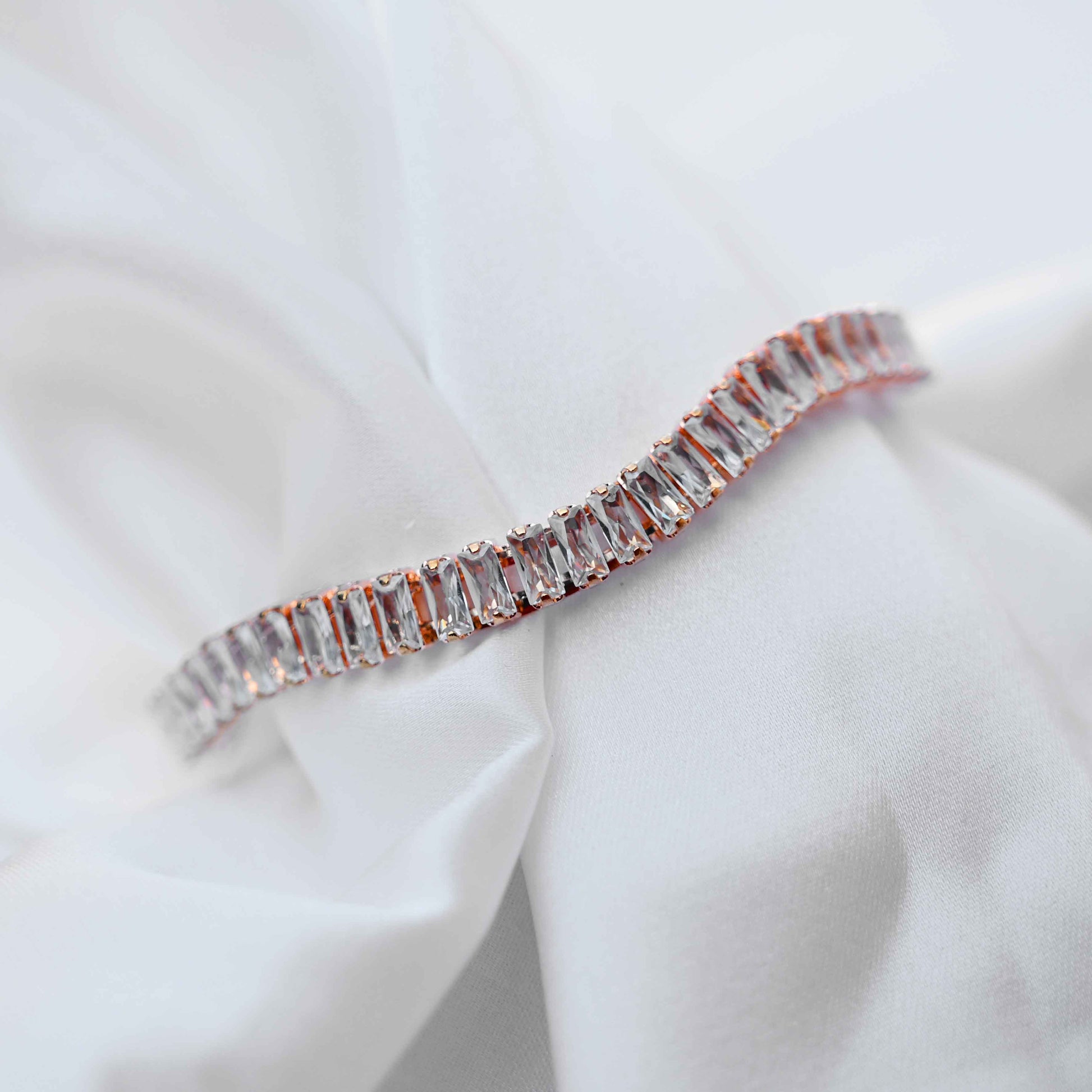Cubic crystal bangles (American Diamond)