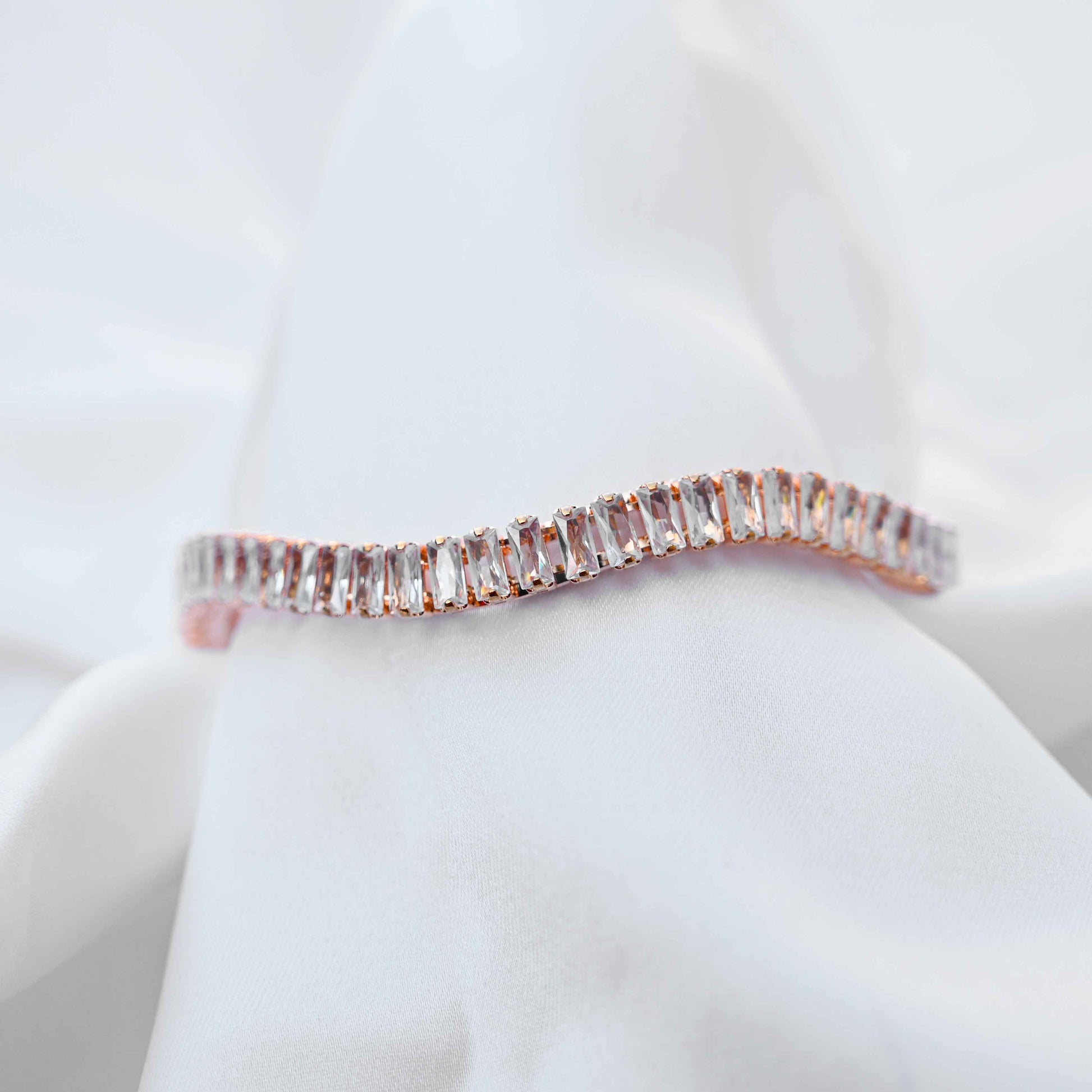 Cubic crystal bangles (American Diamond)