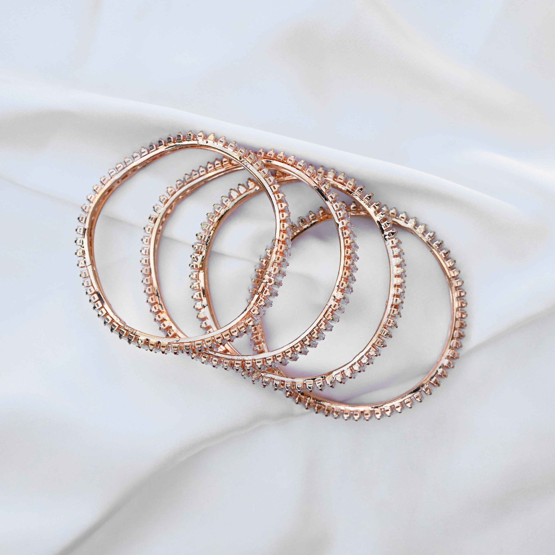 Cubic crystal bangles (American Diamond)