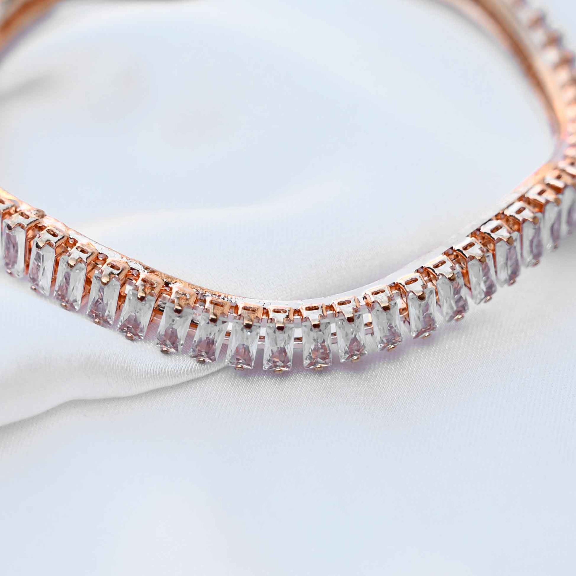 Cubic crystal bangles (American Diamond)