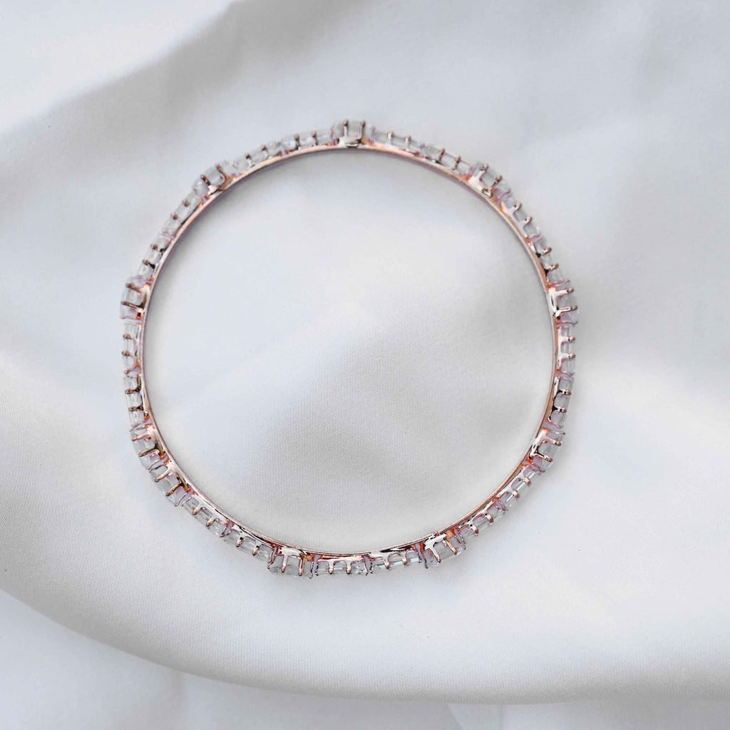 Multicut crystal bangles (American diamond)