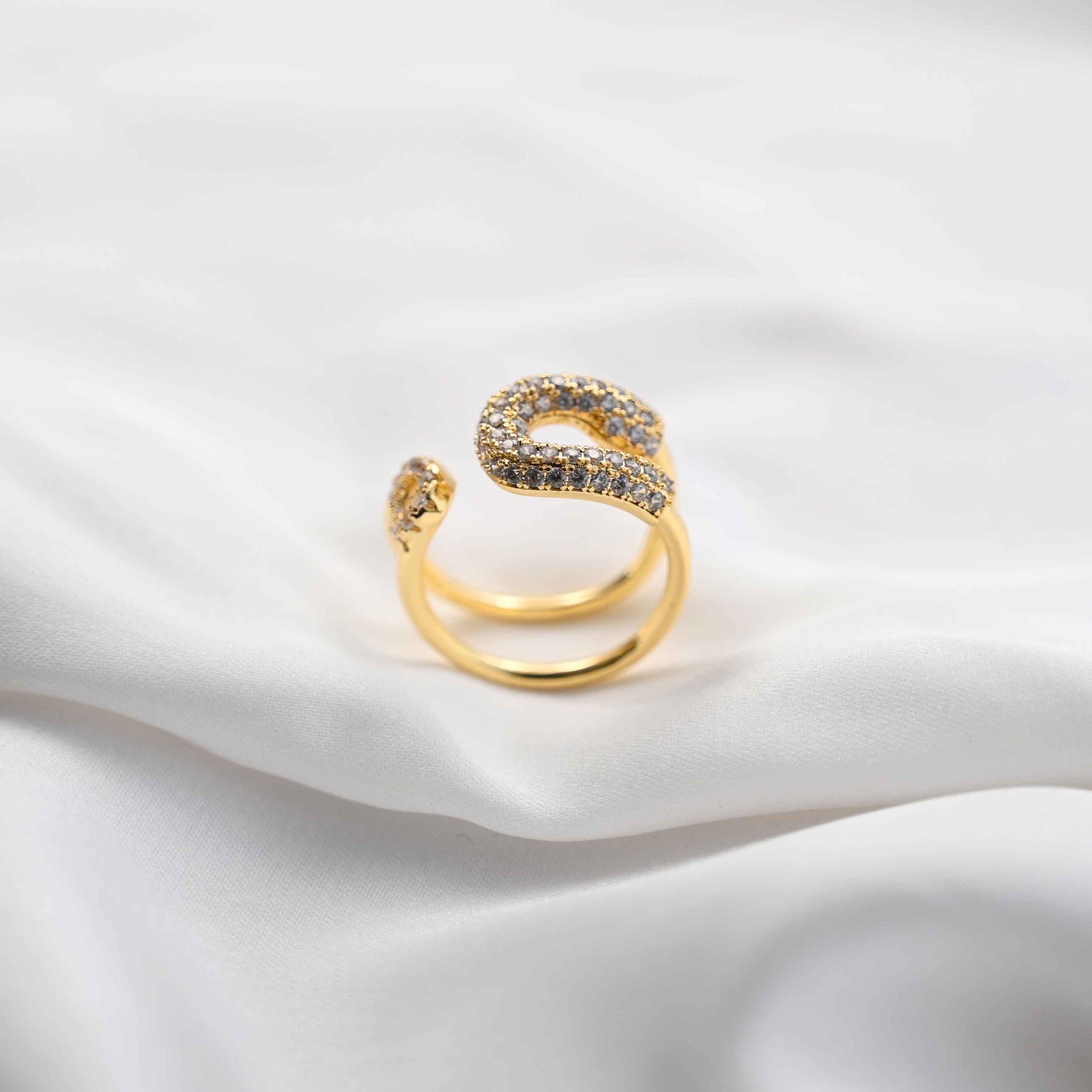 safety pin top open ring