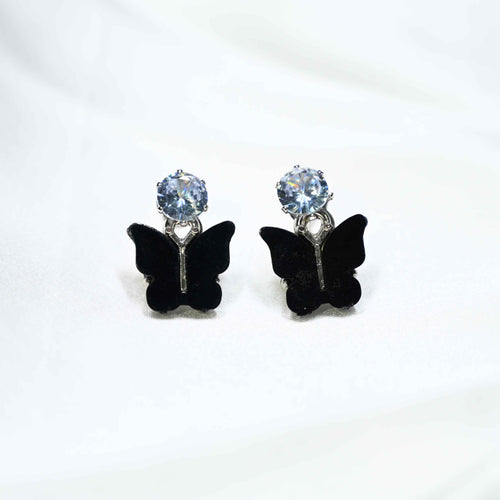 Black butterfly Earring