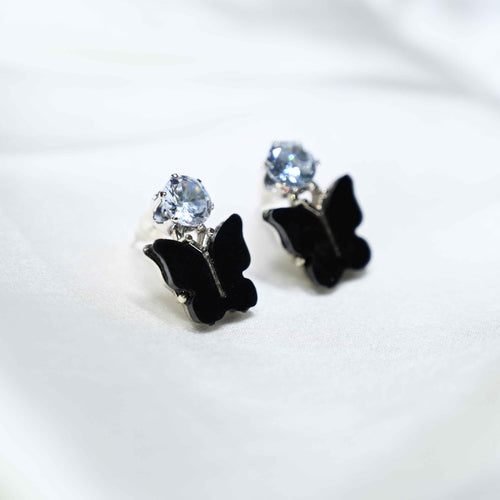 Black butterfly Earring