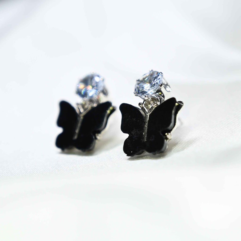 Black butterfly Earring