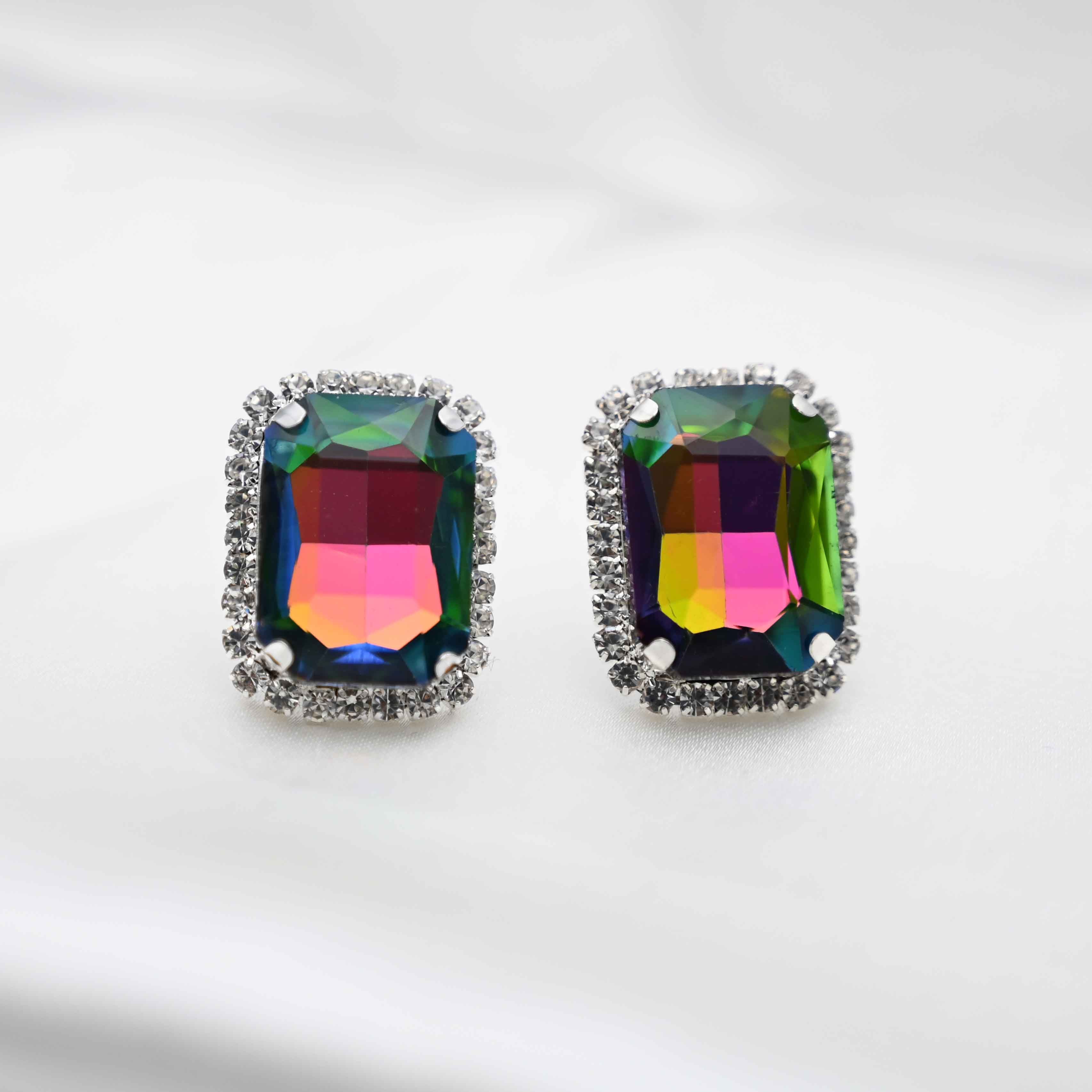 Reflecting royalty earrings